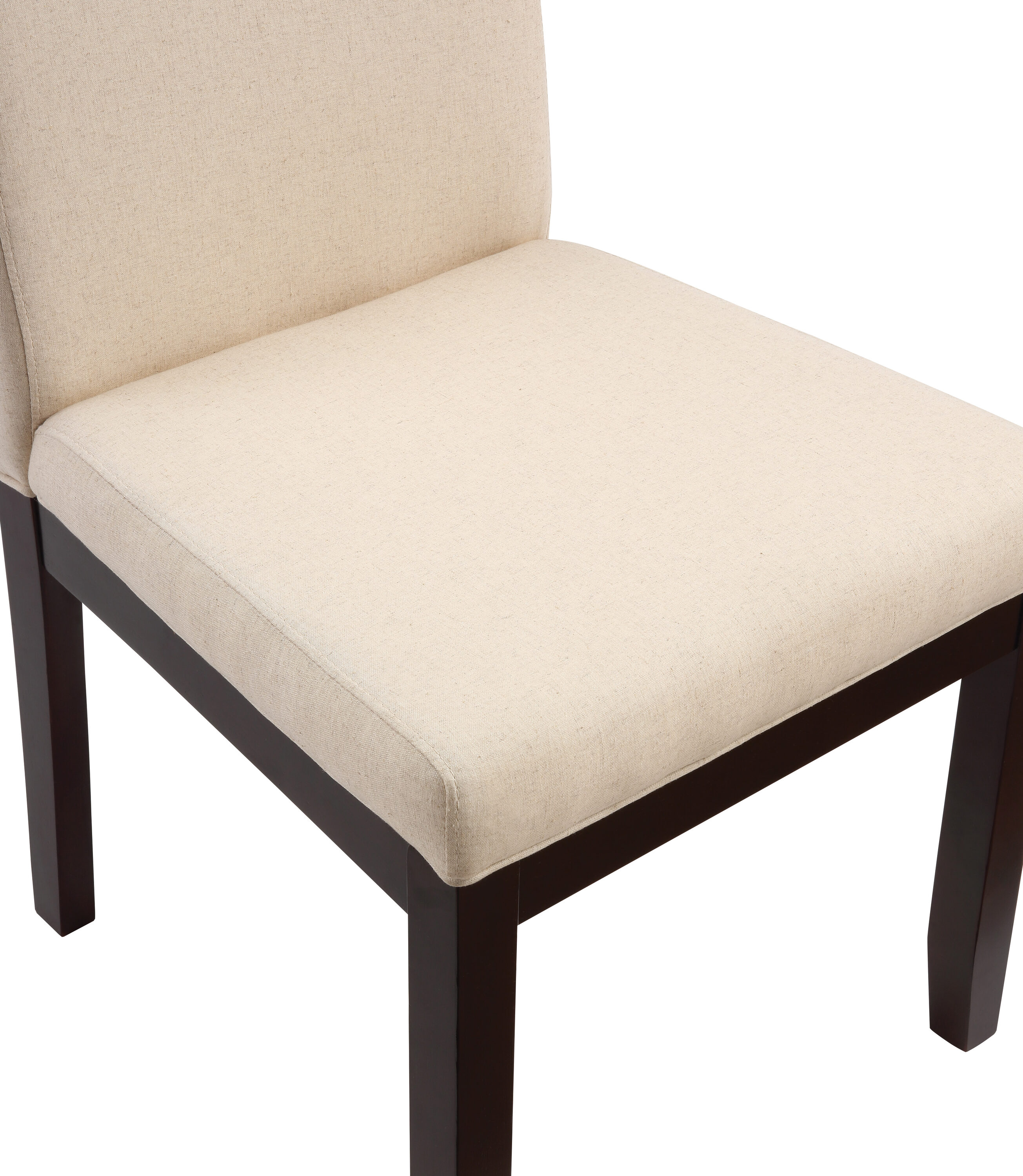 High Back Linen Upholstered Parsons Side Chair