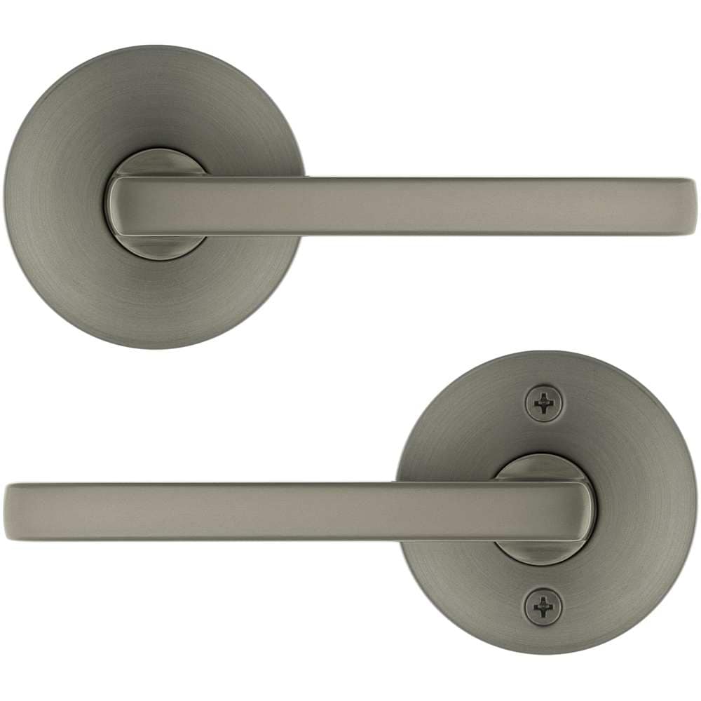 Kwikset 720HFLRDT Halifax Passage Door Lever Set with Round Rose