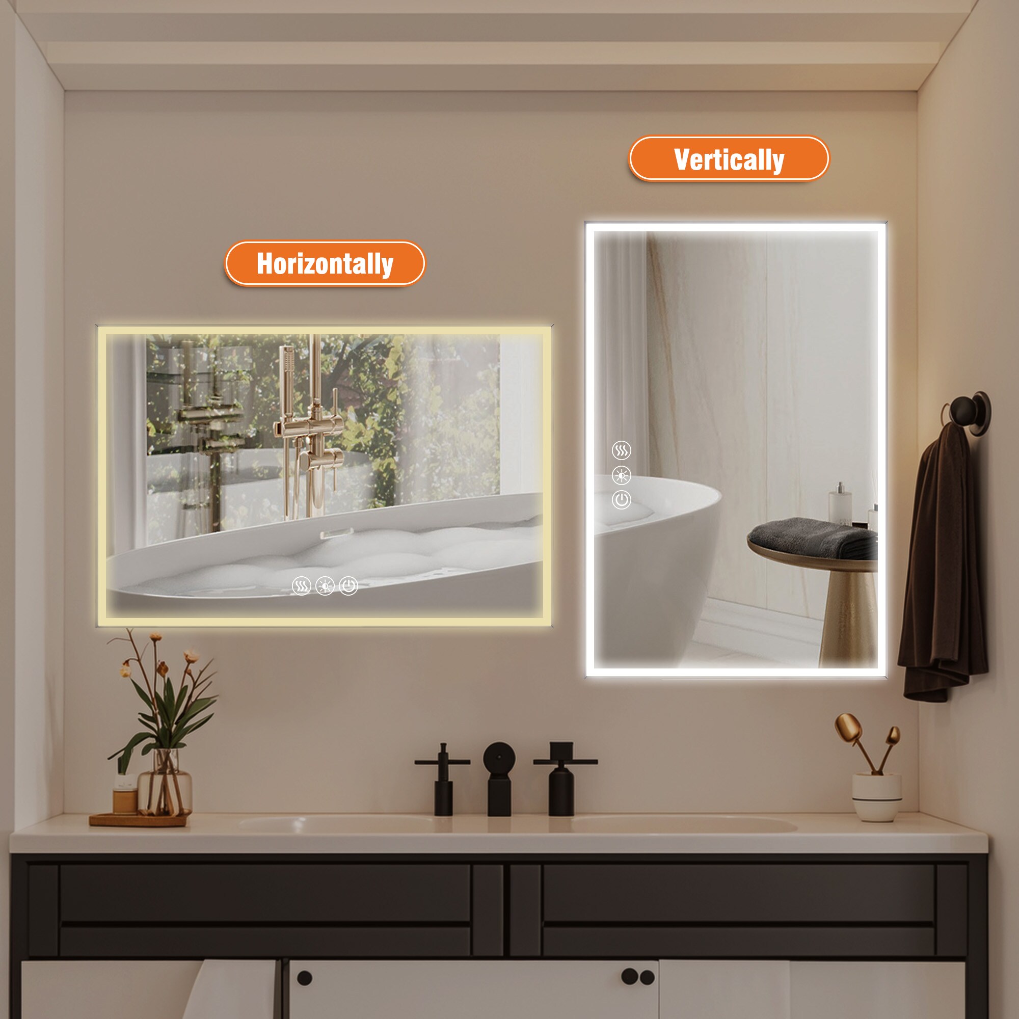 WELLFOR GIZQCS89P00 Framed-Bath-Mirrors - View #11