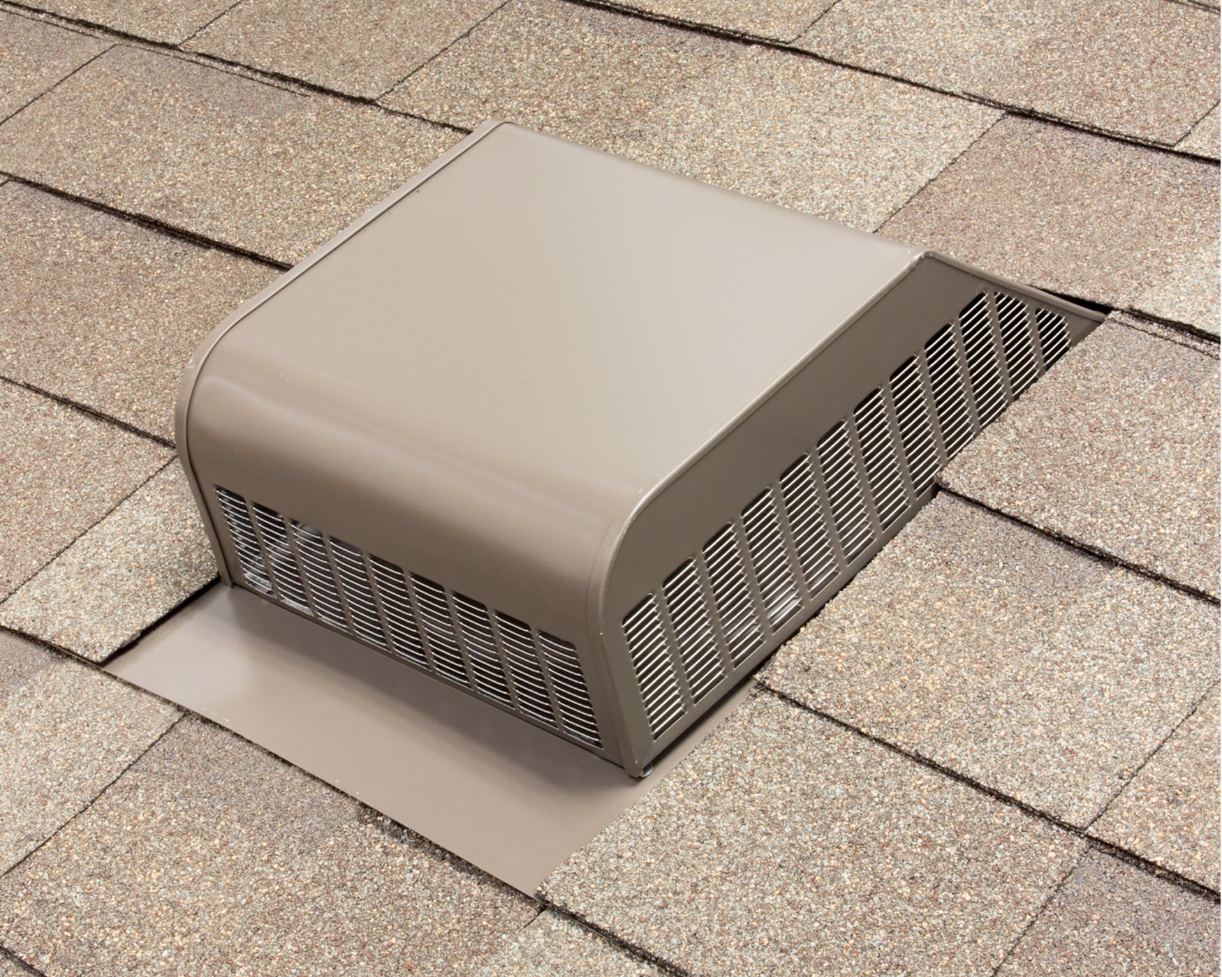 Air Vent Weatherwood Galvanized Steel Slant-back Roof Louver In The 