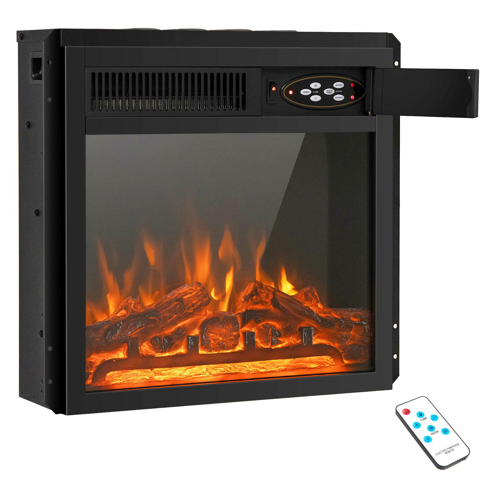 BABOOM 19.67-in W Black Fan-forced Electric Fireplace BOM-10185-CO Sansujyuku sansujyuku.com