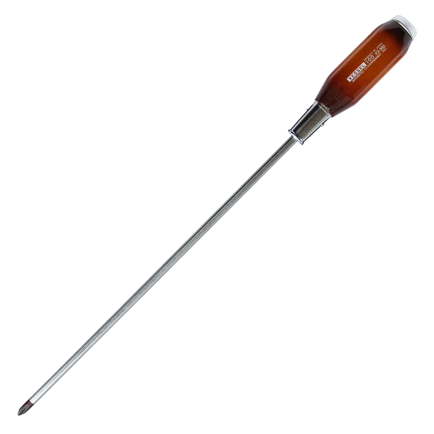 VESSEL 100P2300 #2 6-in Magnetic Phillips Screwdriver