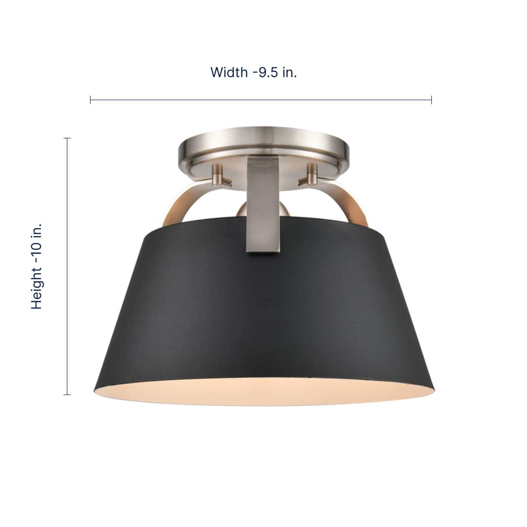 allen + roth ELW82720-3-BKBN flushmounts - View #2