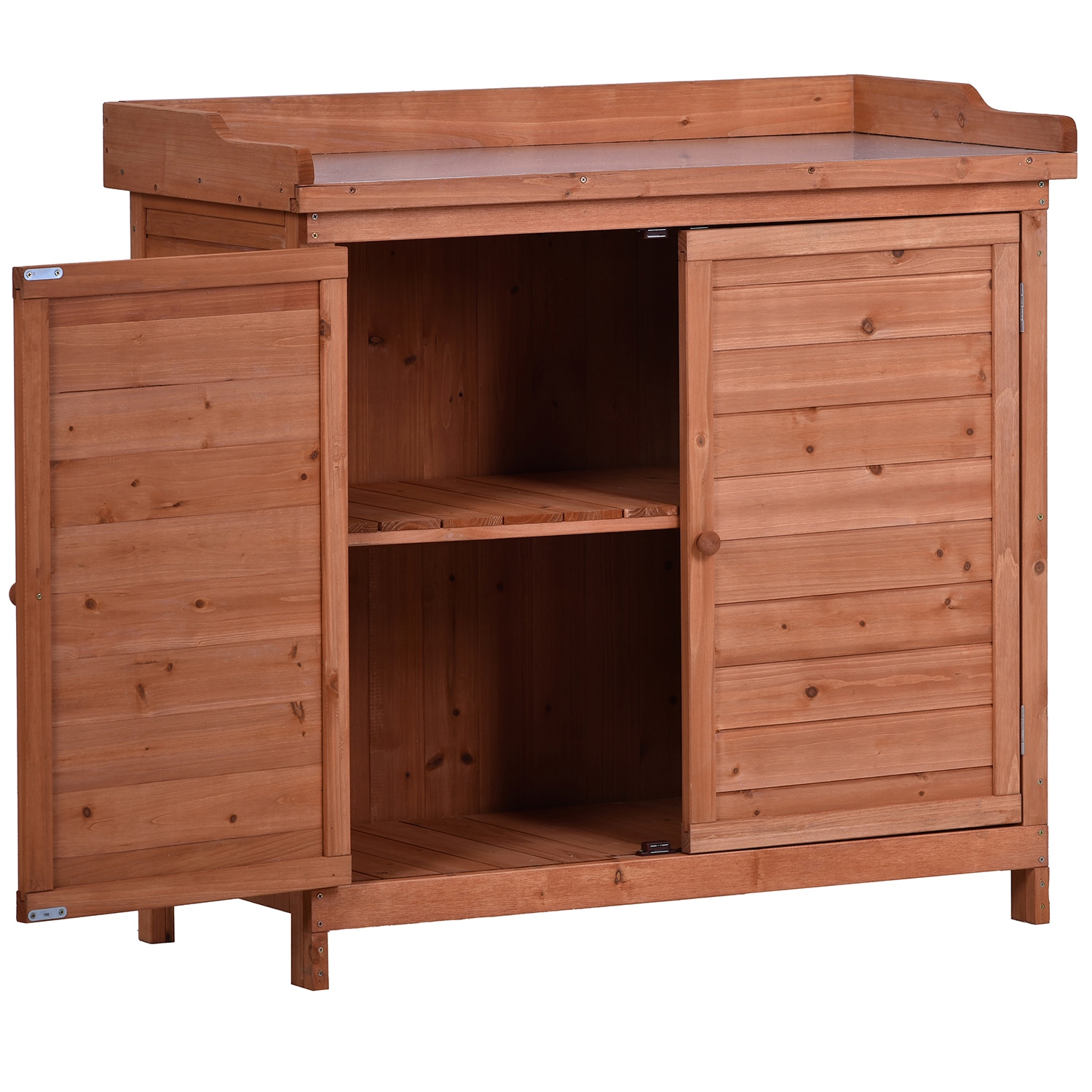 Bybafun YA0100382 39-in x 37.4-in x 19.1-in Orange Potting Bench