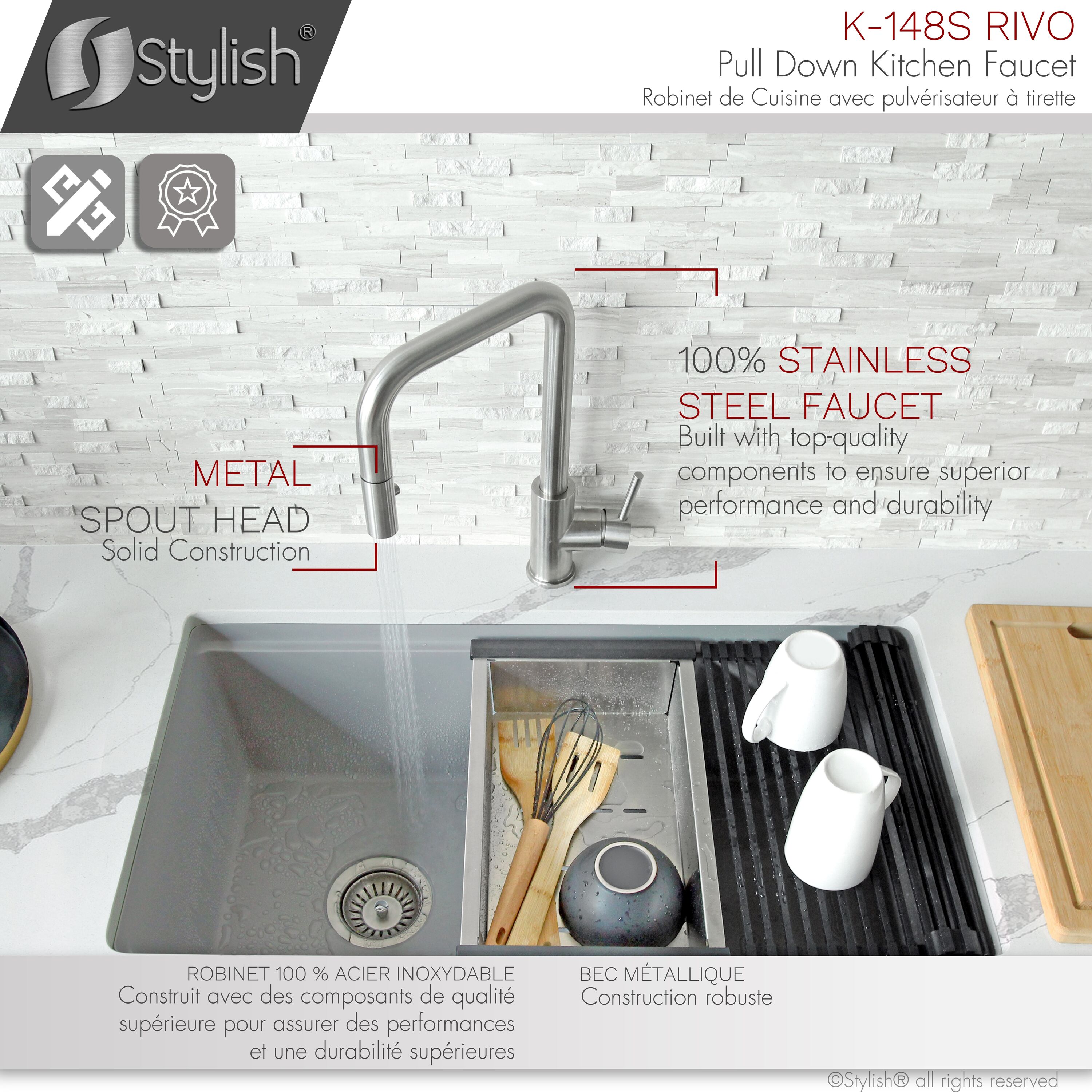Stylish K-148S Kitchen-Faucets - View #8