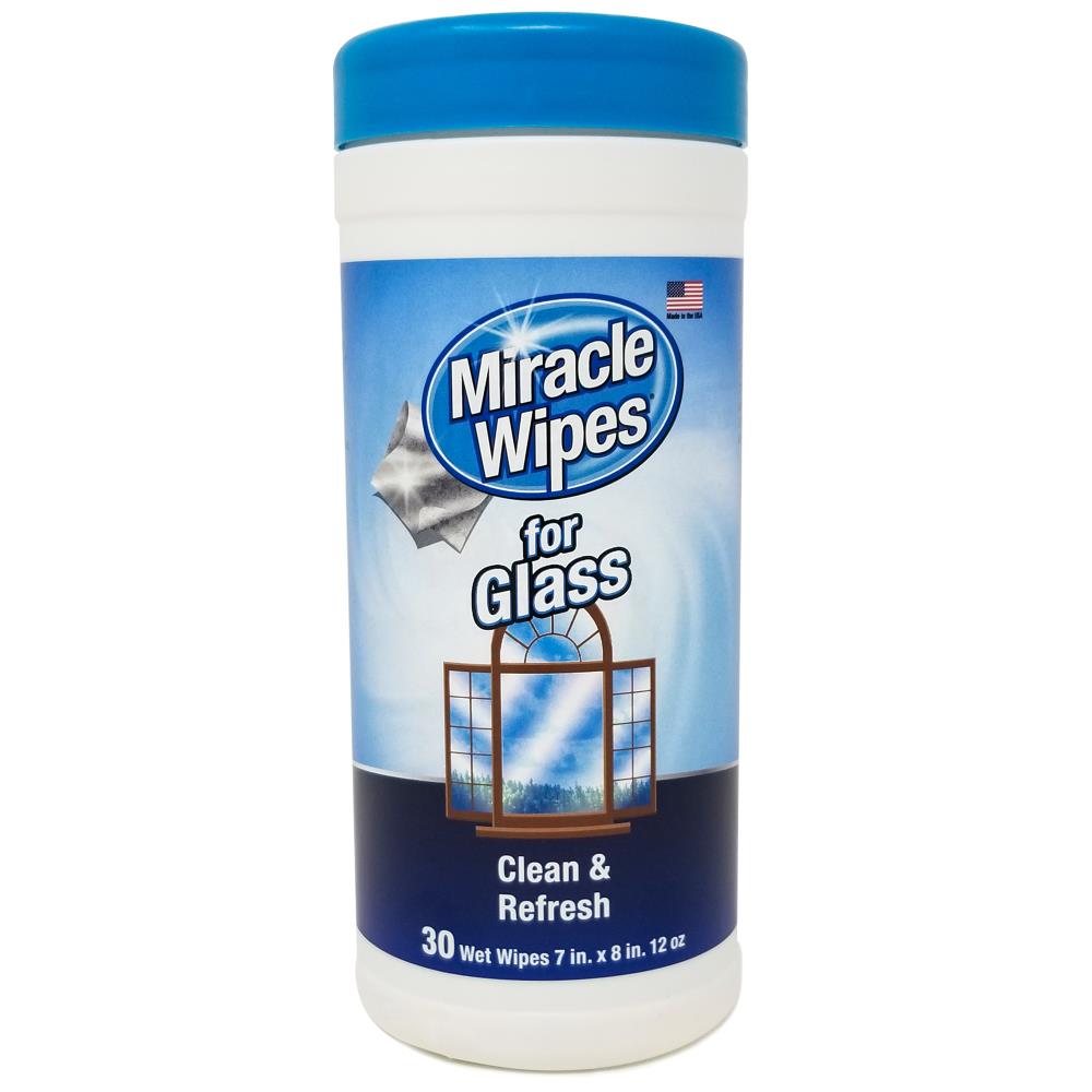 Miracle Brands MiracleWipes 30-Count Wipes Glass Cleaner in the