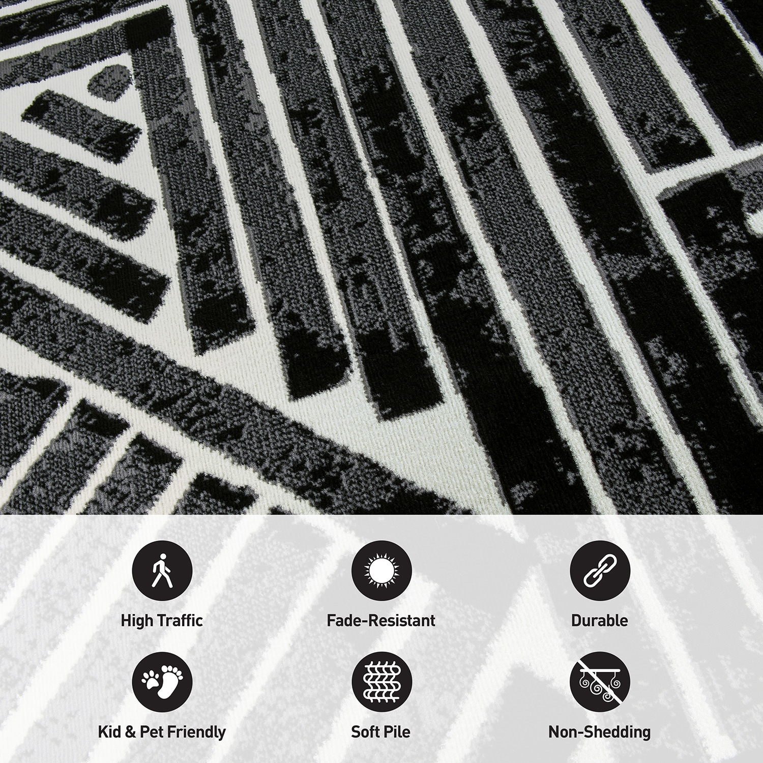 World Rug Gallery 3018BLACK8X10 rugs - View #8