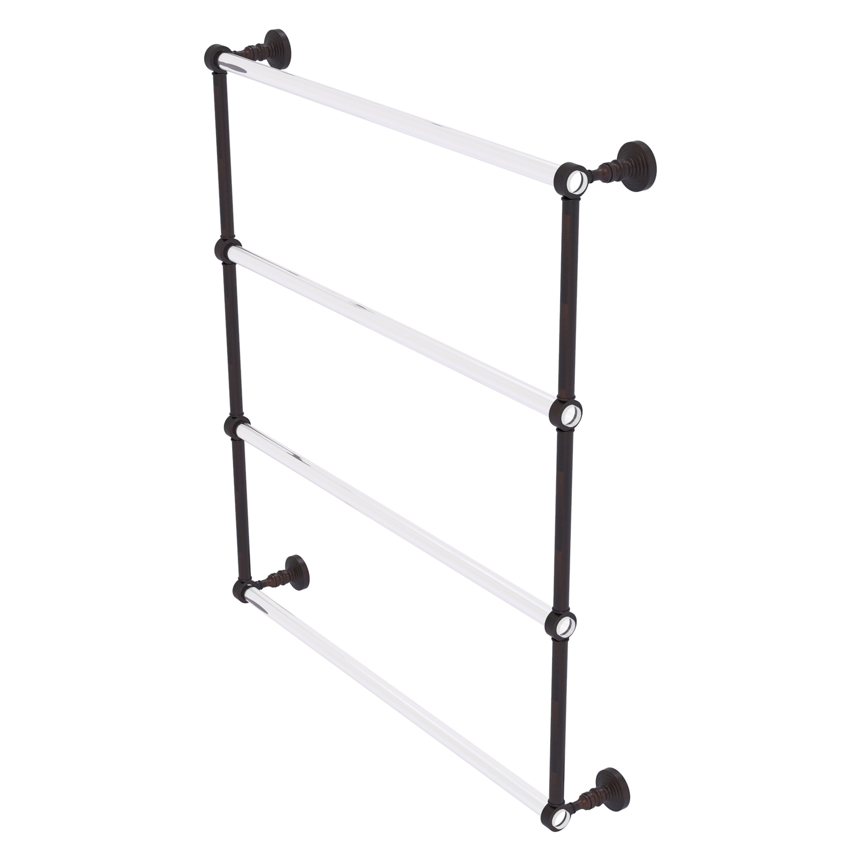 Allied Brass PG-28-30-VB Pacific Grove 30-in double Venetian Bronze Wall mount 4-tier Towel Bar