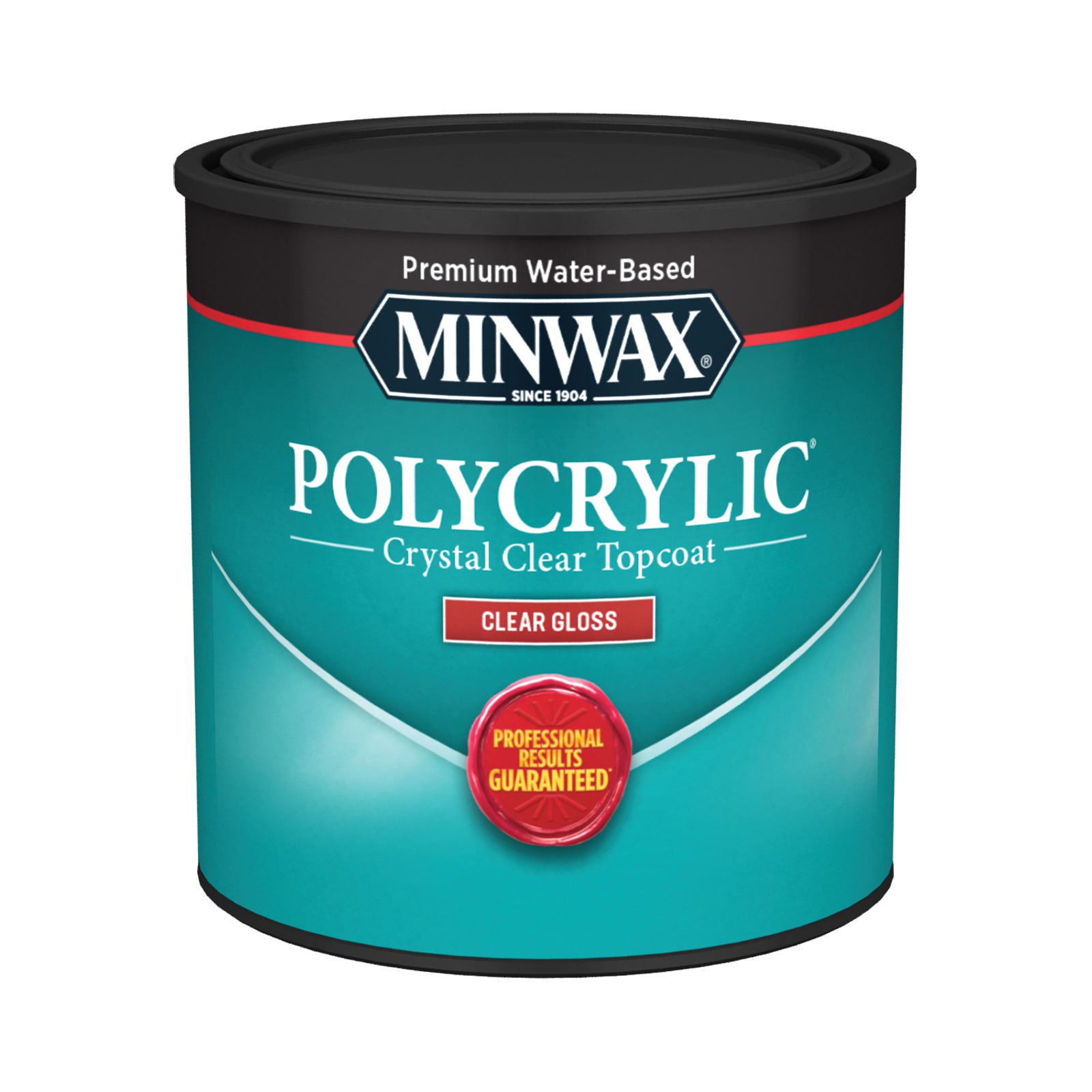 Minwax® Polycrylic® Interior Water-Base Gloss Clear Protective Wood Finish  - 1/2 pt. at Menards®