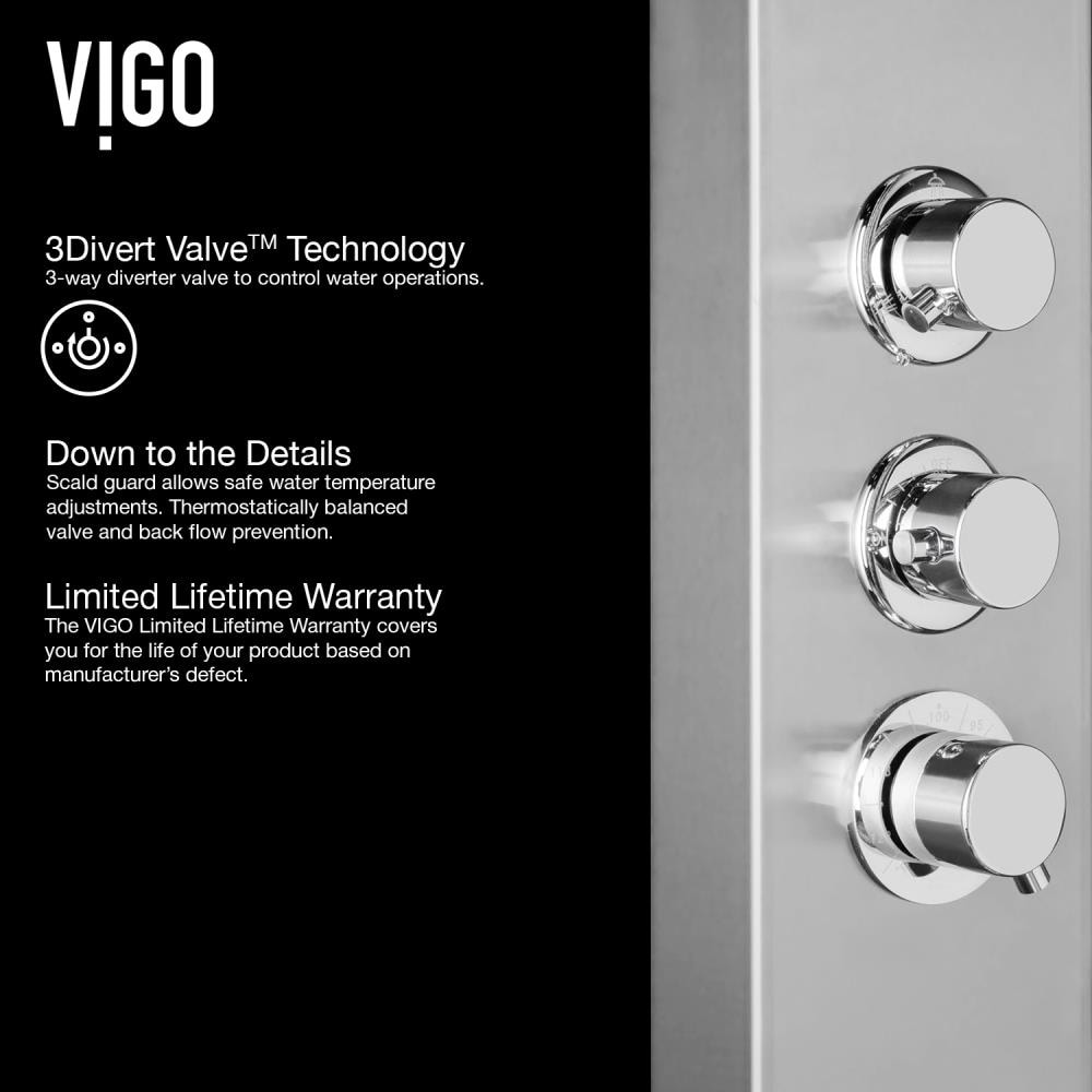 VIGO VG08009CH Showerhead-Bar-Panels - View #6
