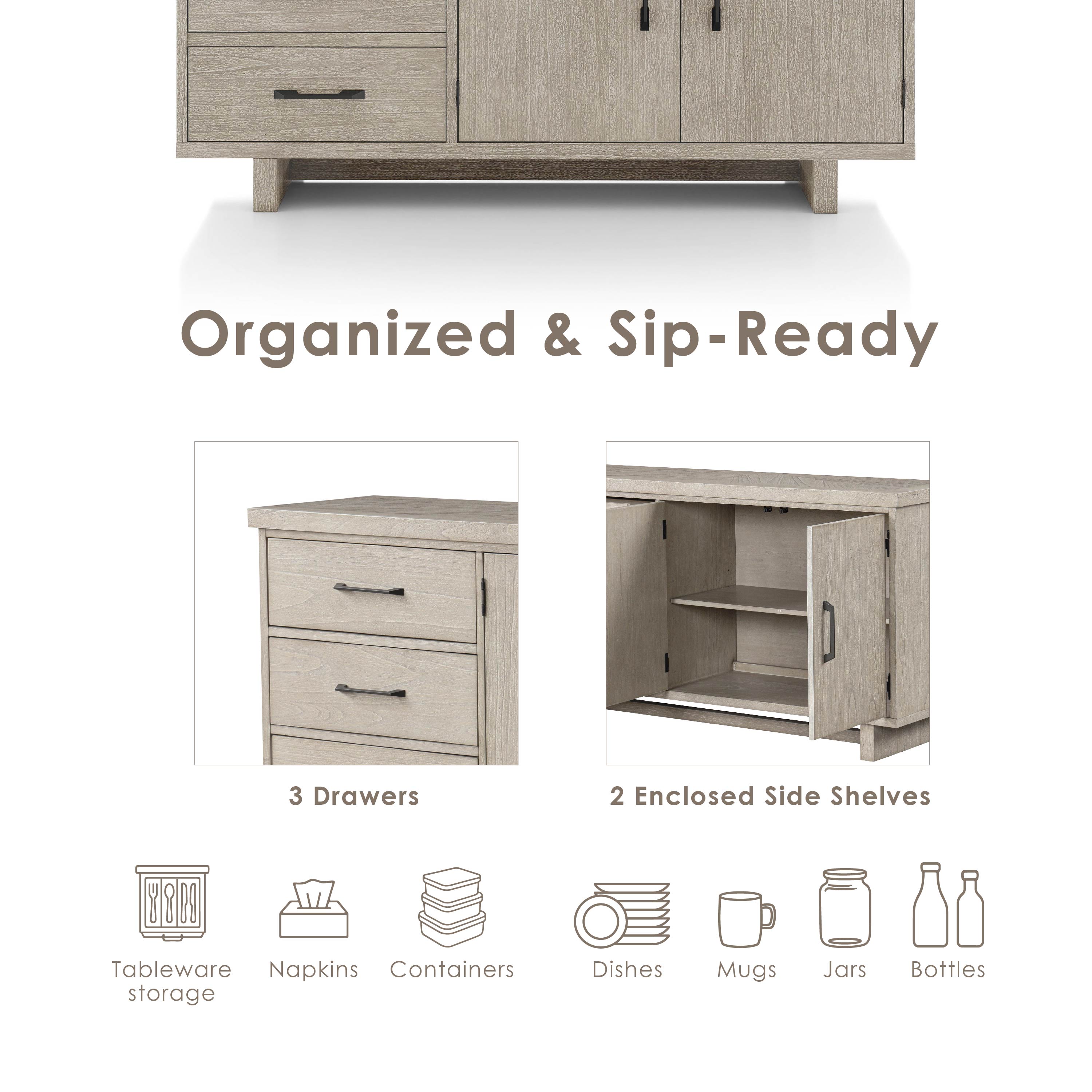 Furniture of America IDF-N3410NT-SV Dining-Kitchen-Storarge - View #14