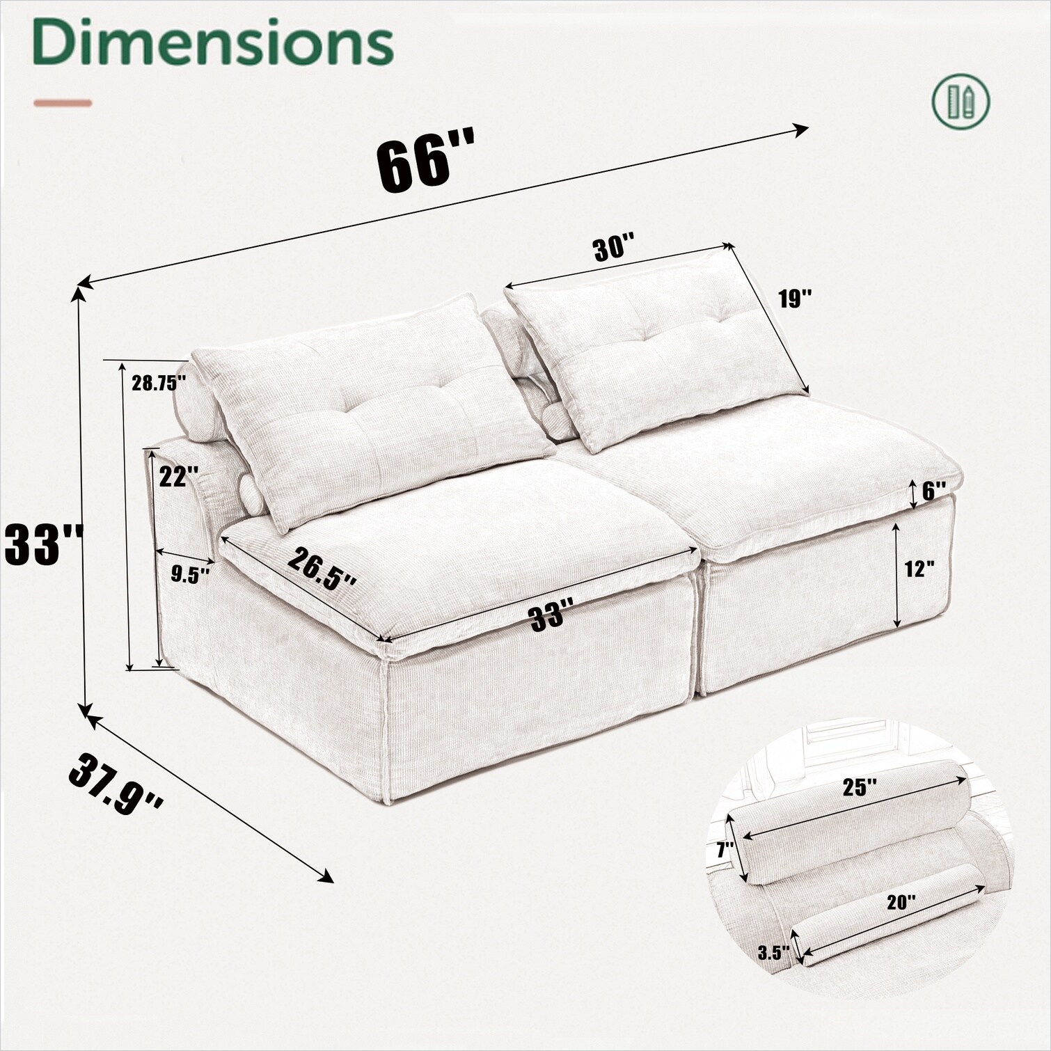 SunJet GG748WH0U7F0 Sofas-Loveseats - View #20
