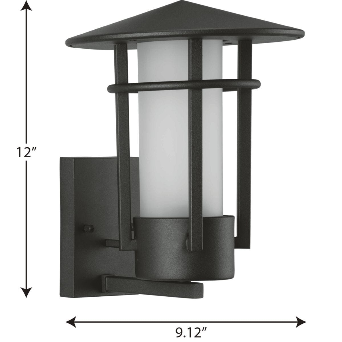 Progress Lighting Onion Lantern Collection 4-Light Textured Black