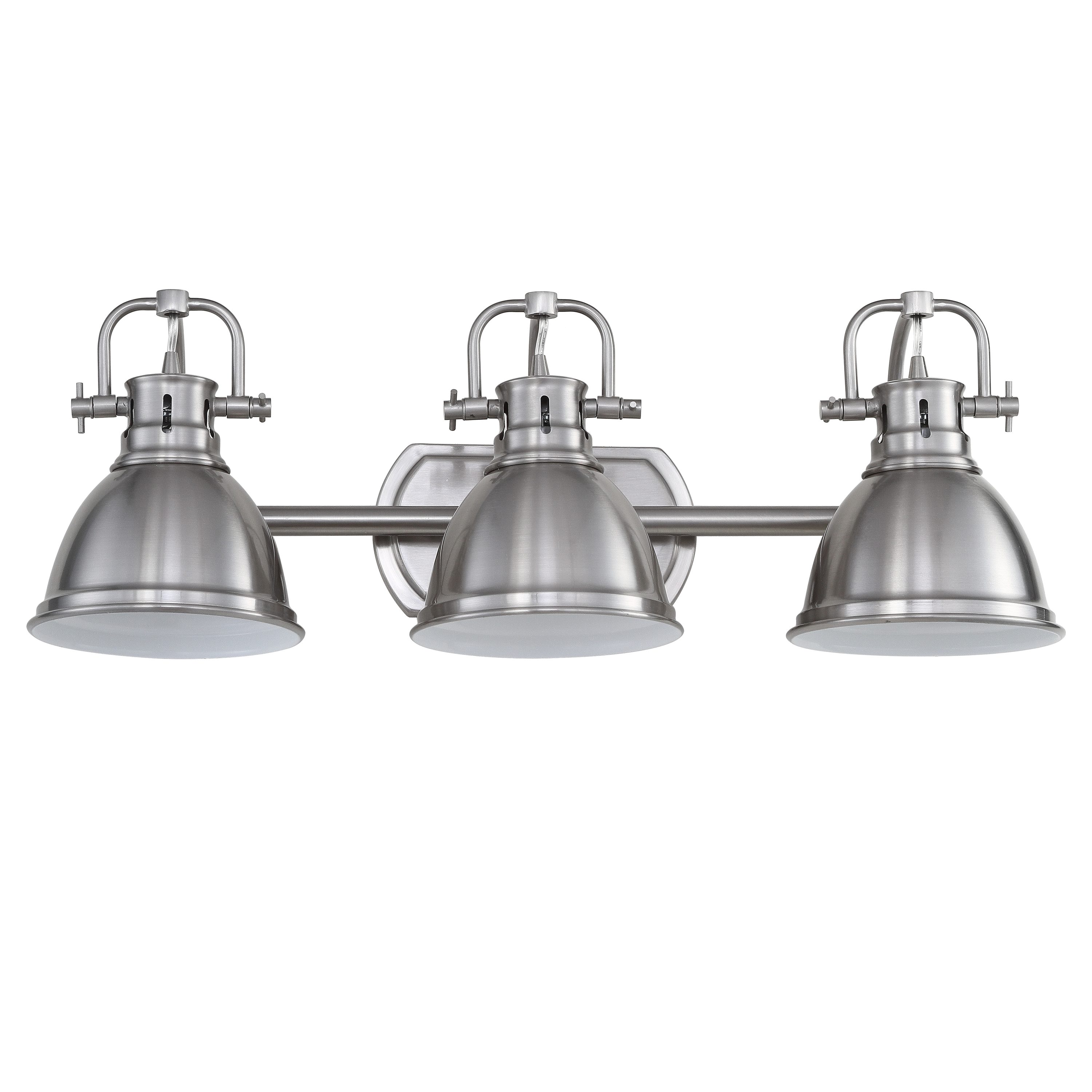 Safavieh SCN4054A Lawson 24.25-in W 3 -Light Brushed Nickel Wall Sconce