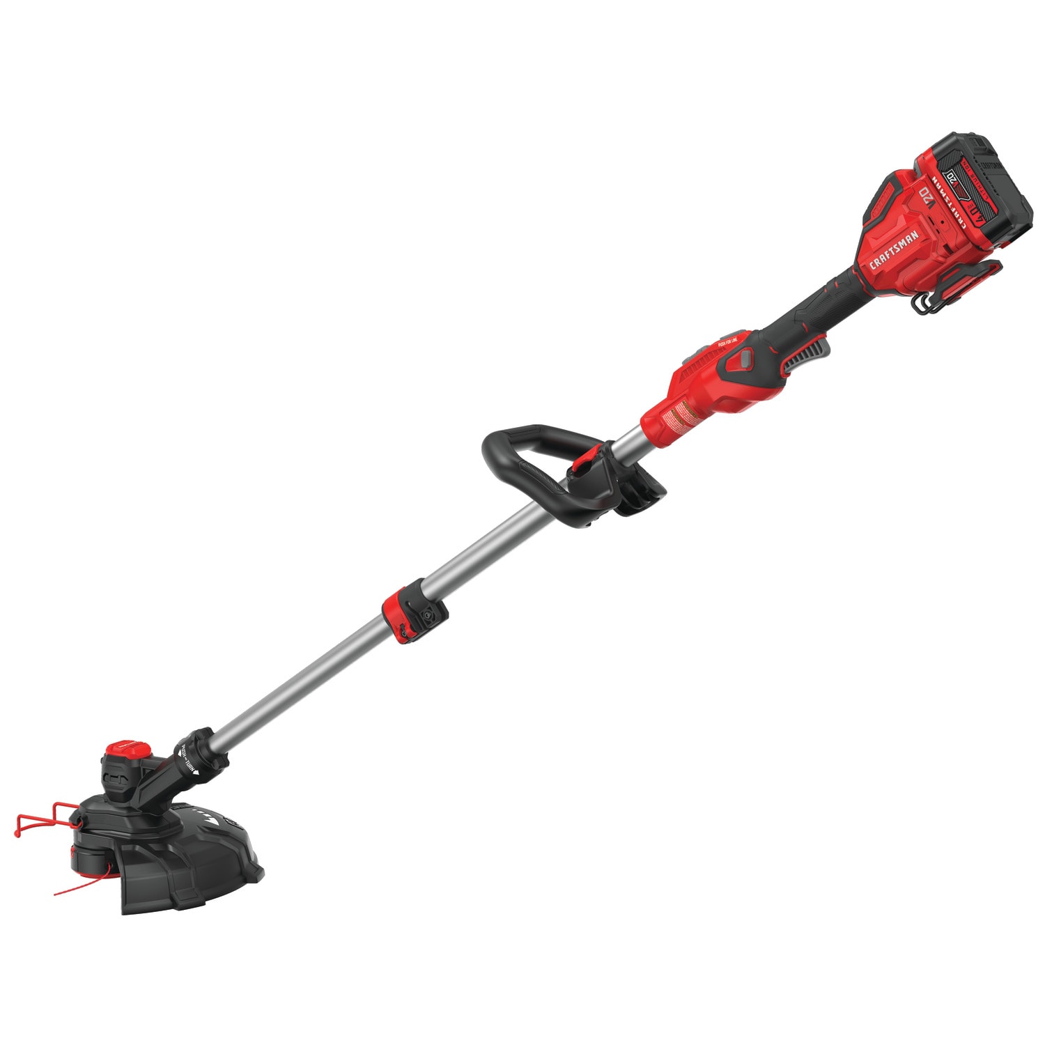  CRAFTSMAN CMCST900D1 V20* Cordless WEEDWACKER® String Trimmer/Edger  - Automatic Line Advance Feed with CMZST0653 3 pack .065 inch string trimmer  spools : Everything Else