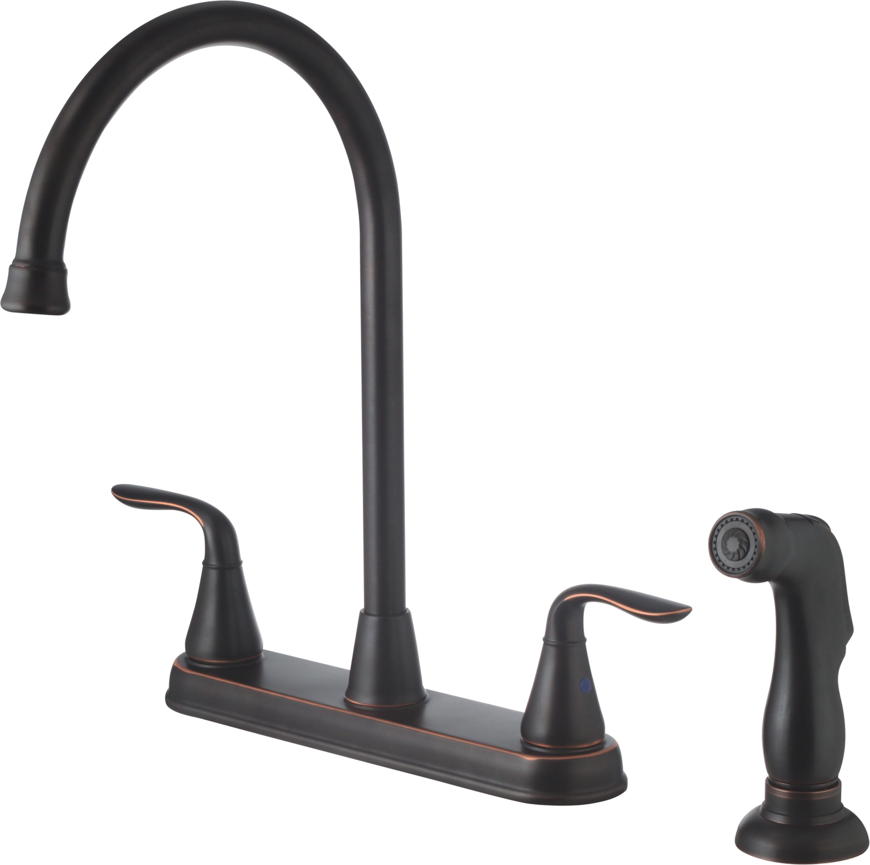 CMI 191-7705 Majestic Oil rubbed bronze Single Handle Deck-mount Kitchen Faucet ( Side Sprayer Included )