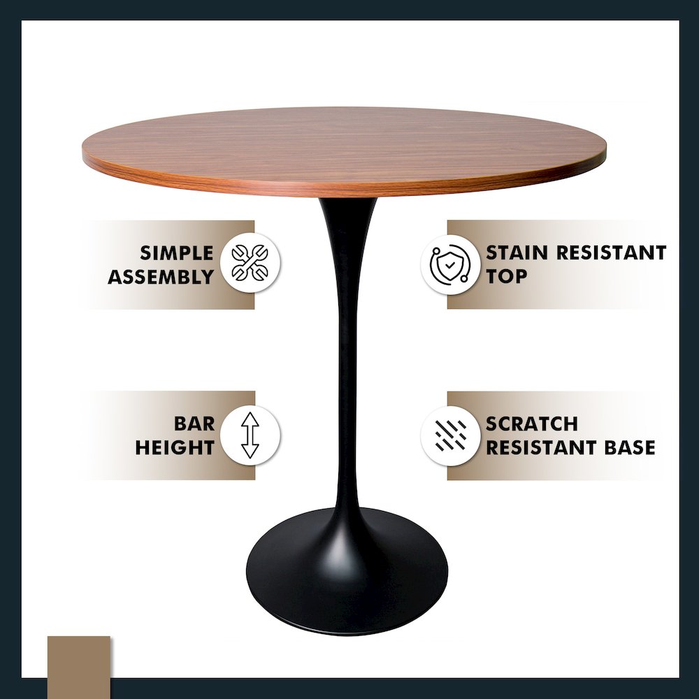 Leisuremod VT43BL-48CBR Patio-Tables - View #5