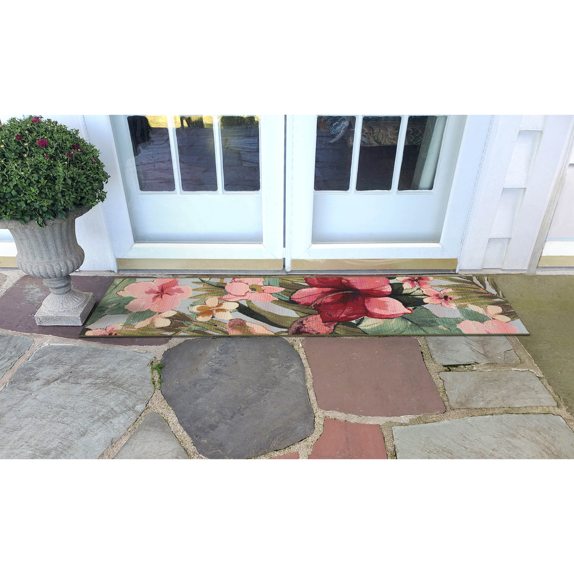 Marina 39"x59" Tropical Floral Hand-Tufted Area Rug