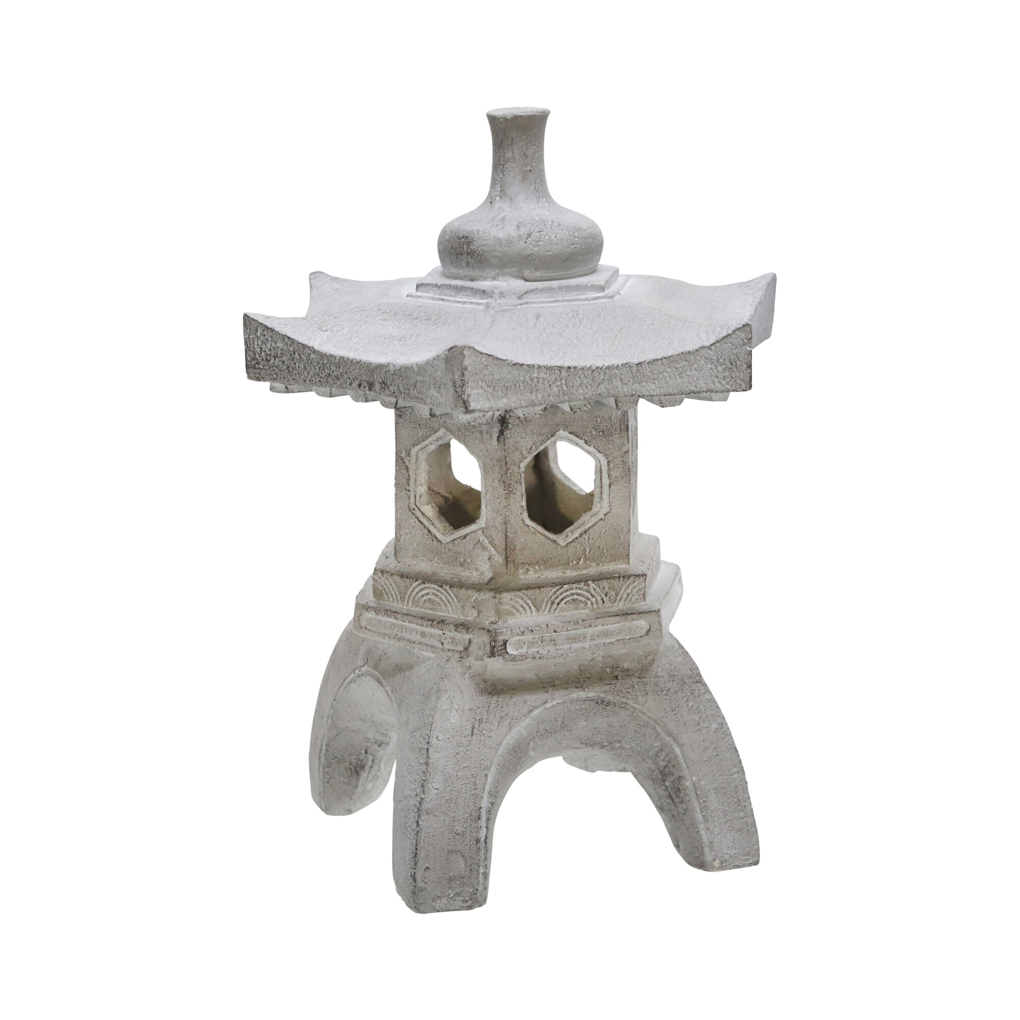 Sagebrook Home 17-in H x 12-in W Gray Lighthouse Garden Statue at Lowes.com