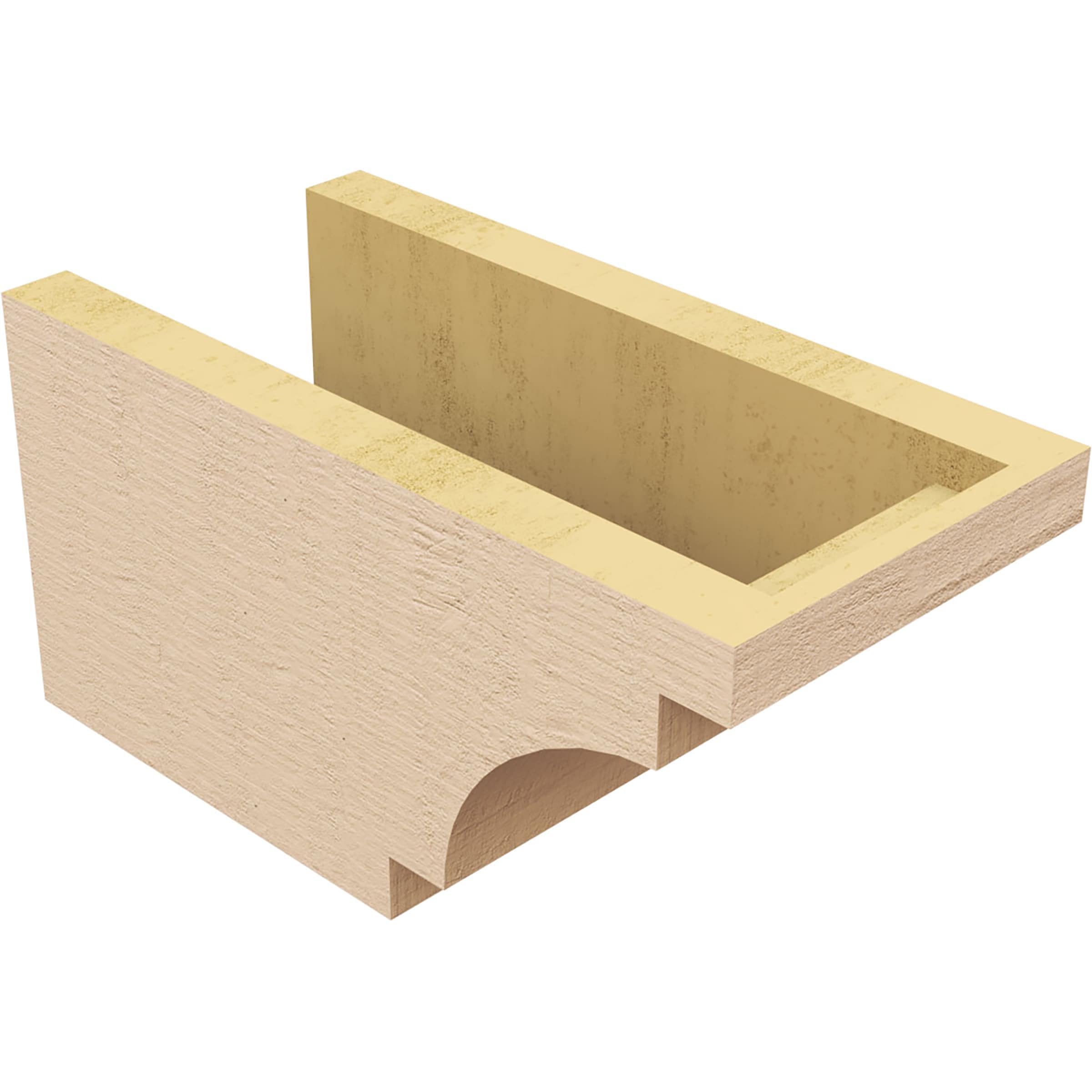 Ekena Millwork RFTU06X06X12MEDRCPR Exterior-Brackets-Braces - View #5