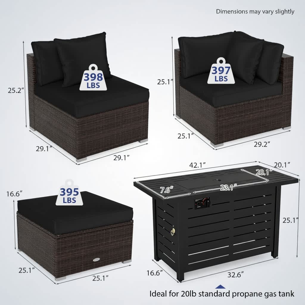 VERYKE 6165598114585 Patio-Conversation-Sets - View #2