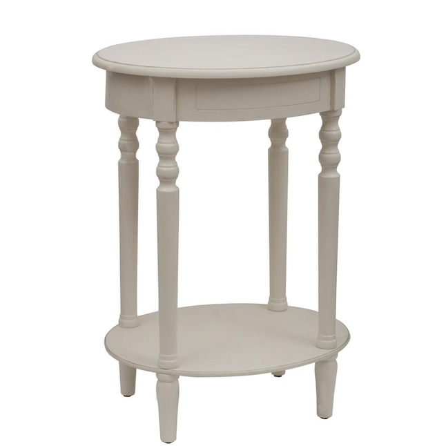 Decor Therapy Simplify Antique White, Antique White End Tables