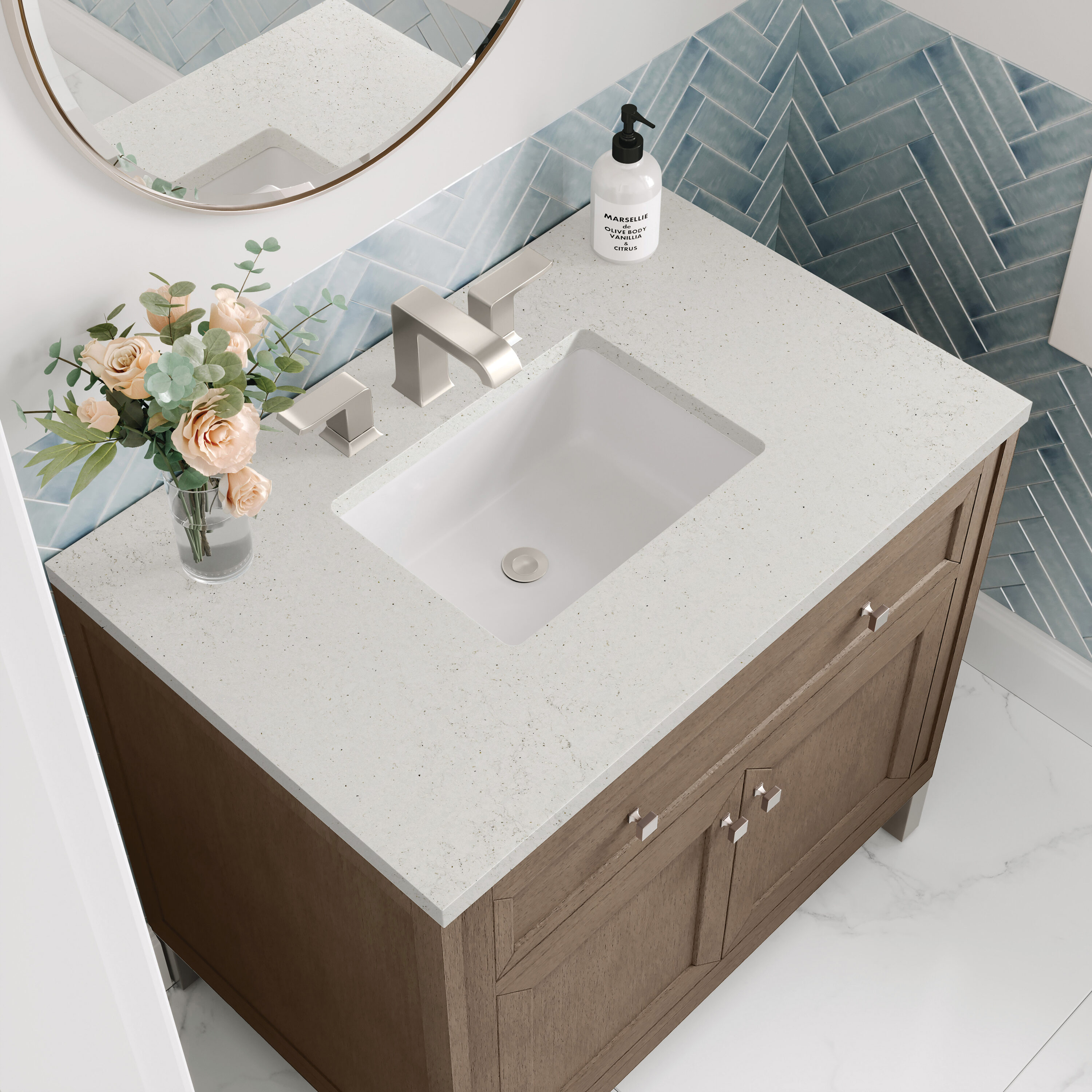 James Martin Vanities 305-V36-WWW-3LDL Bath-Vanity-Combo - View #6
