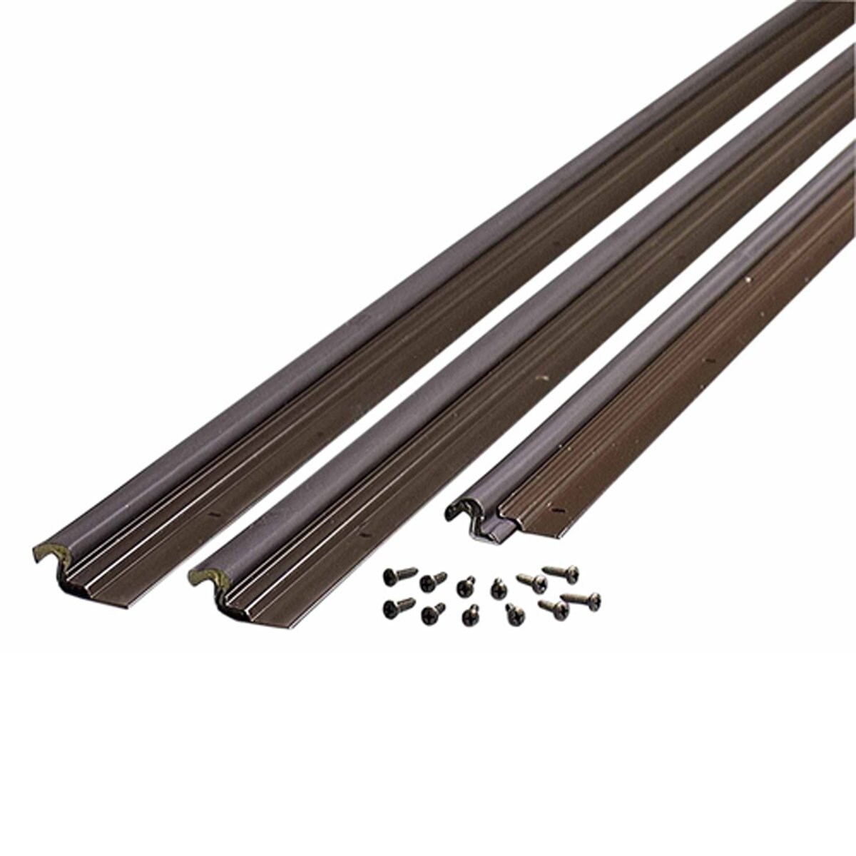 M-D 615130 17-ft x 2-in x 1-in Bronze Aluminum/Vinyl Door Weatherstrip