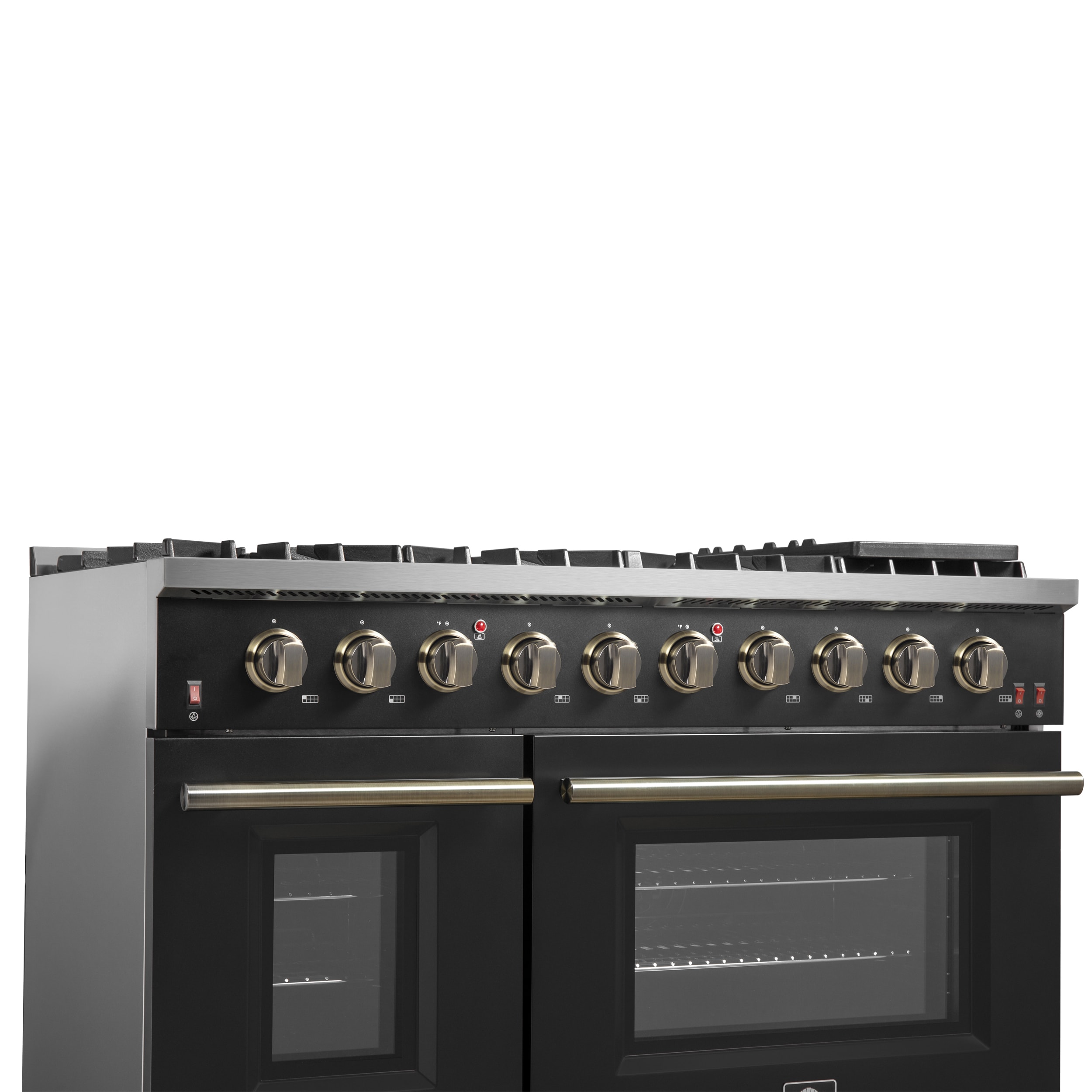 FORNO FFSGS6244-48BLK Double-Oven-Gas-Ranges - View #9