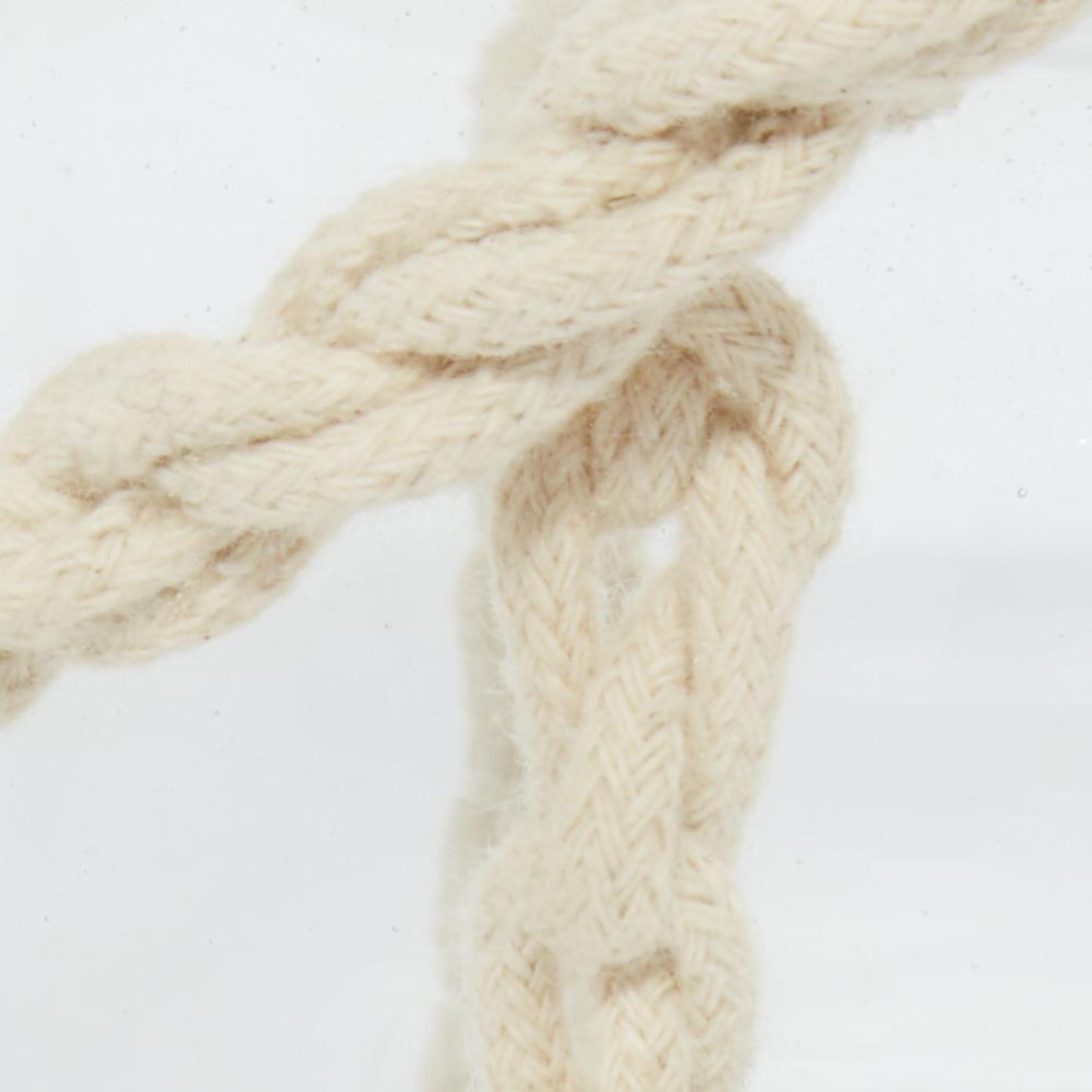 Coastal Clear Glass 6" Hanging Candle Lantern with Rope Detail