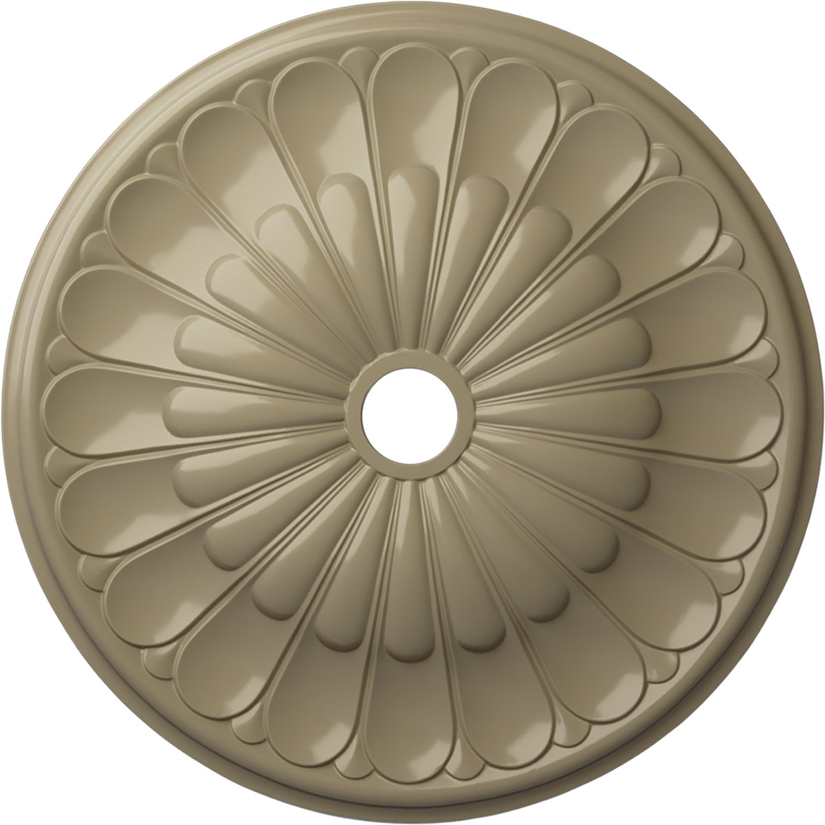 Ekena Millwork CM31GOGDF Gorleen 31.625-in W x 31.625-in L Painted Gobi Desert Polyurethane Whole Ceiling Medallion