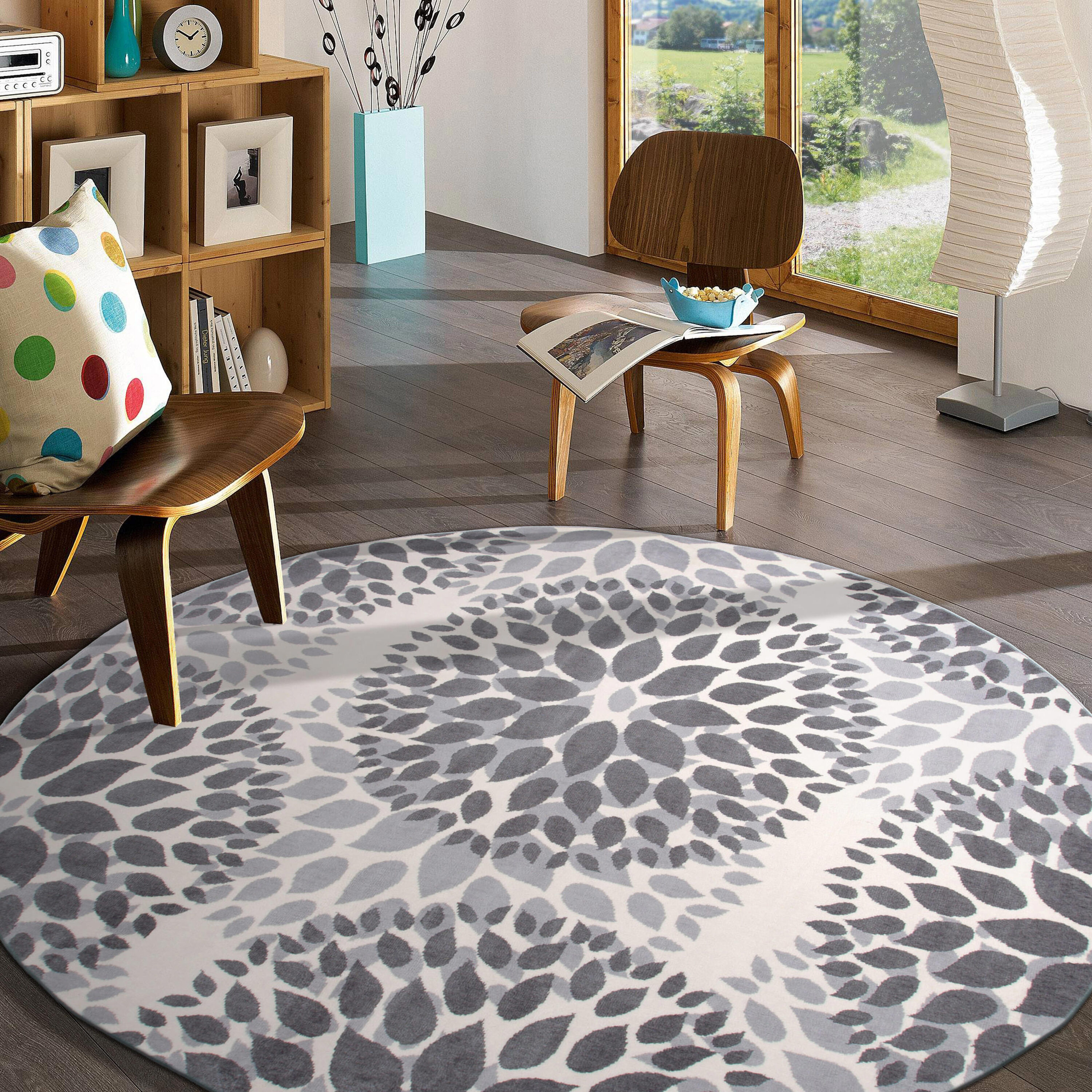 World Rug Gallery 9099 GRAY 6RND rugs - View #5