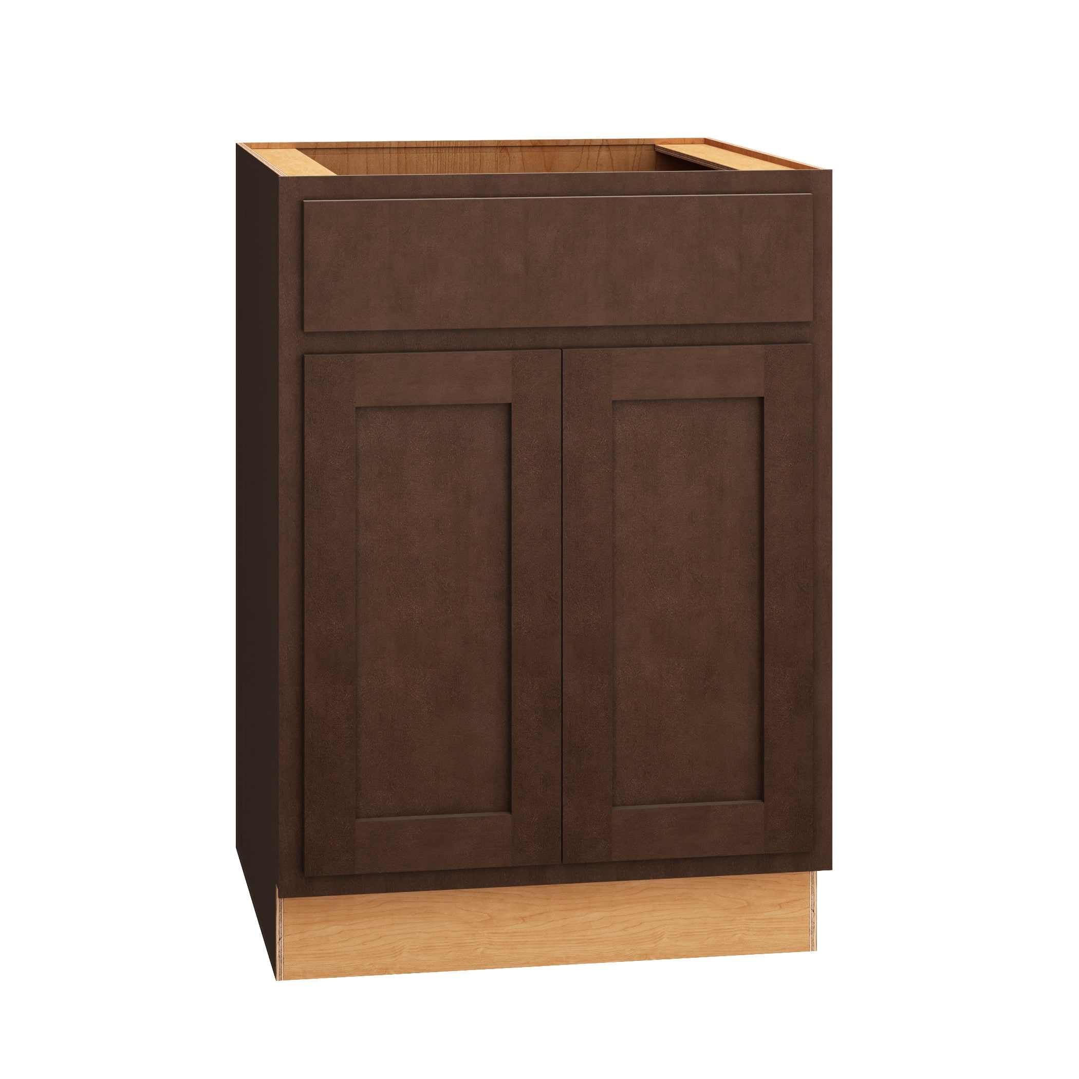 Diamond Express Jamestown 36-in W x 34.5-in H x 24-in D Thatch Partial Overlay Apron Front Sink Base Fully Assembled Plywood Cabinet (Recessed Panel Shaker Style)