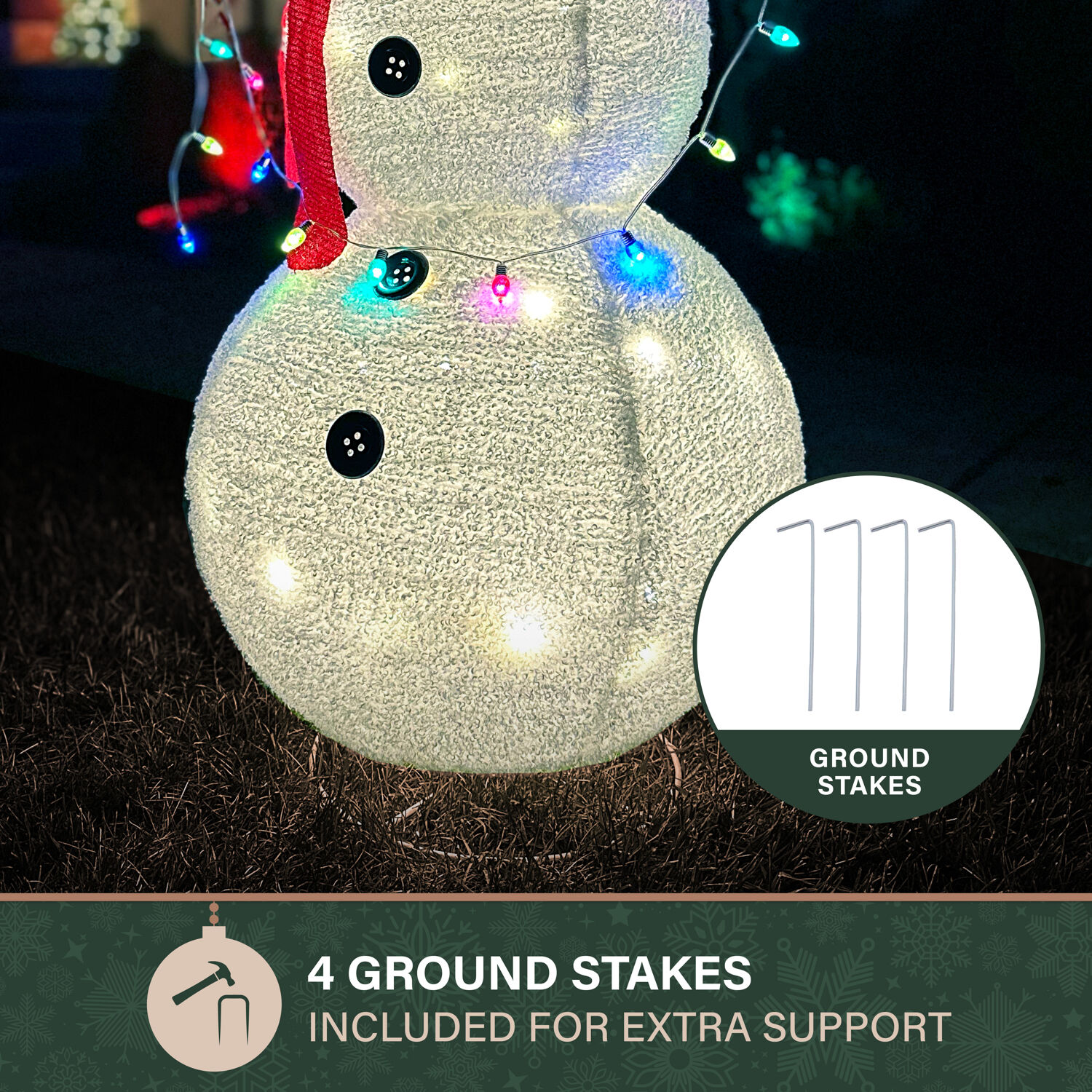 Fraser Hill Farm FFCH048-SNM1-WHT Outdoor-Christmas-Decor - View #5