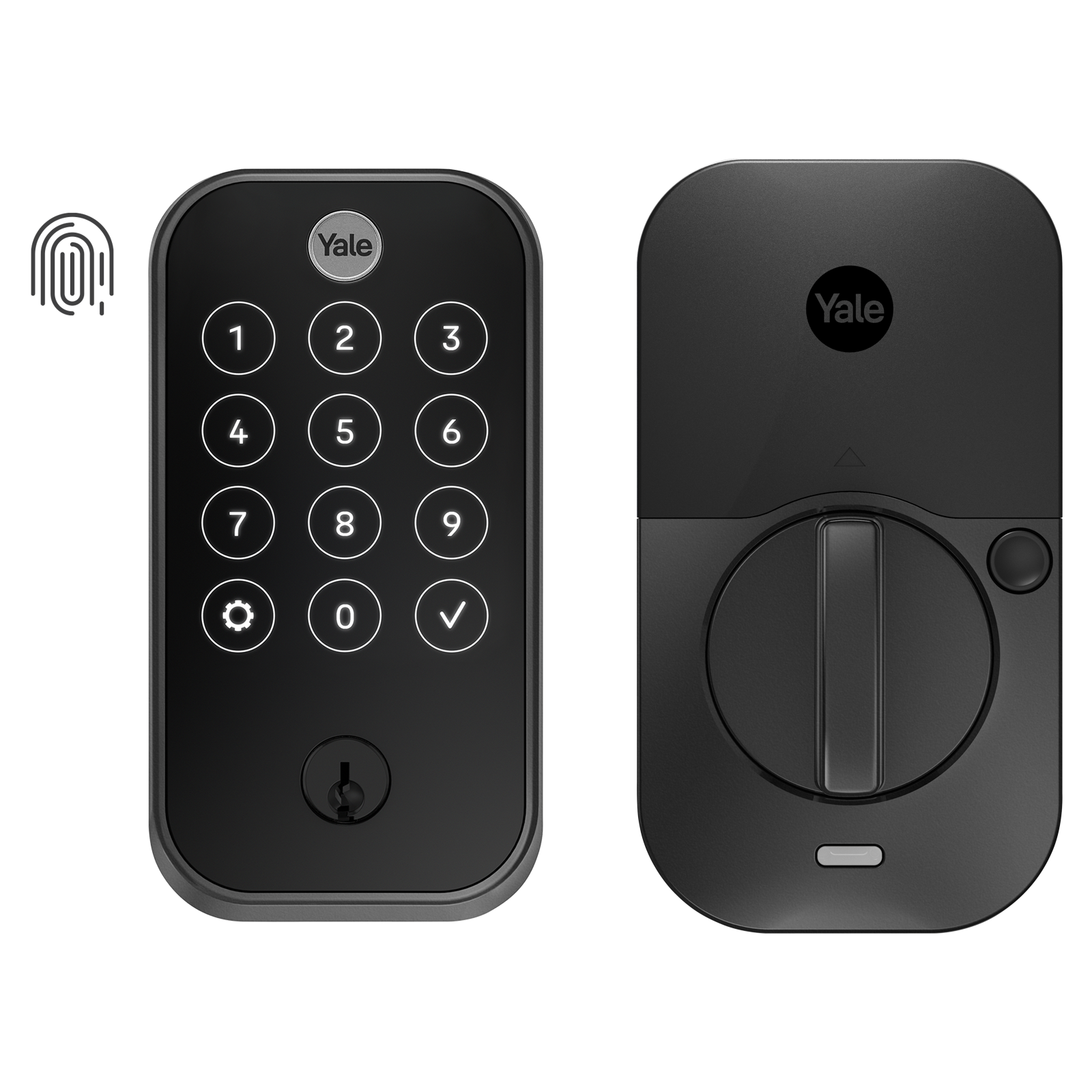 Yale Assure Lock 2 Black Suede Electronic Deadbolt Bluetooth Fingerprint Touchscreen Keypad YRD420-F-BLE-BSP Sansujyuku sansujyuku.com