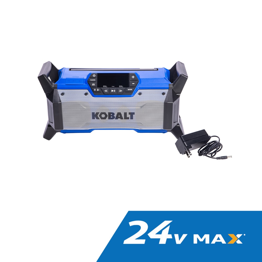 24-volt Water Resistant Cordless Bluetooth Compatibility Jobsite Radio | - Kobalt KJR 124B-03