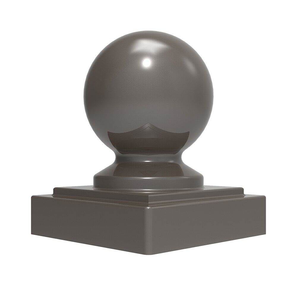 Freedom 4-in W x 4-in L White Decorative Metal Fence Post Cap- Fits Common Post Measurement: 4-in x 4-in