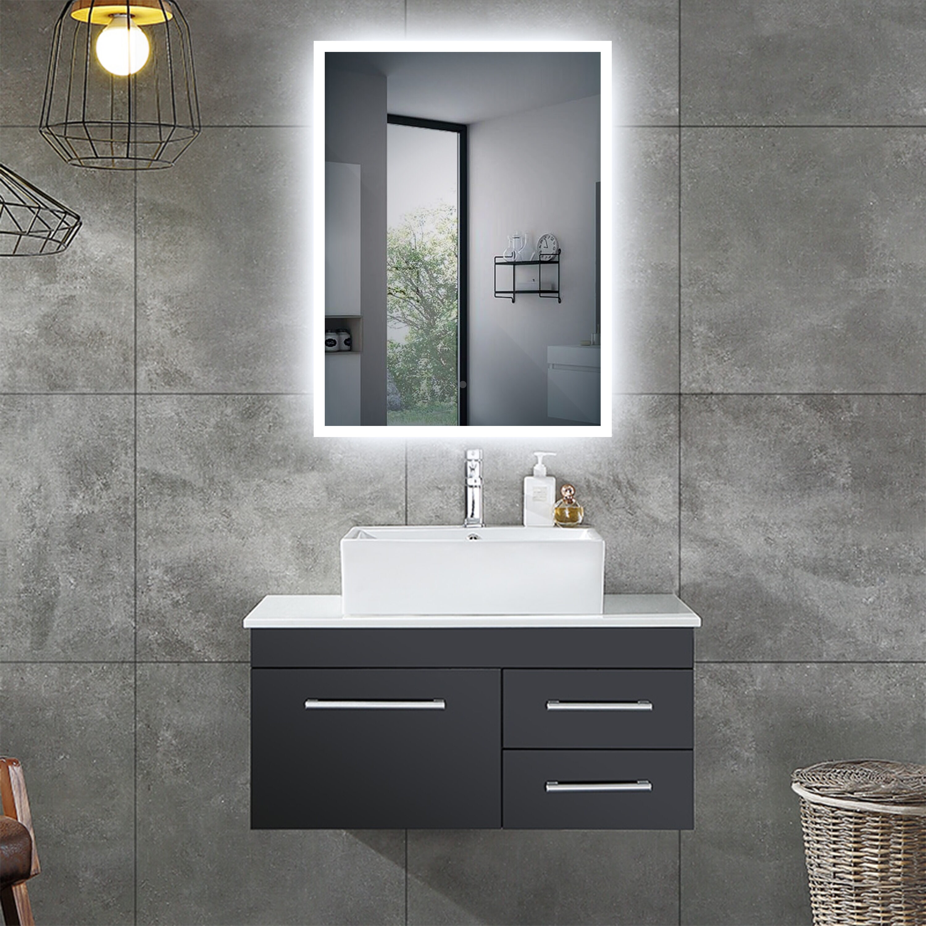 lighted IMPRESSIONS LI8905 Framed-Bath-Mirrors - View #4