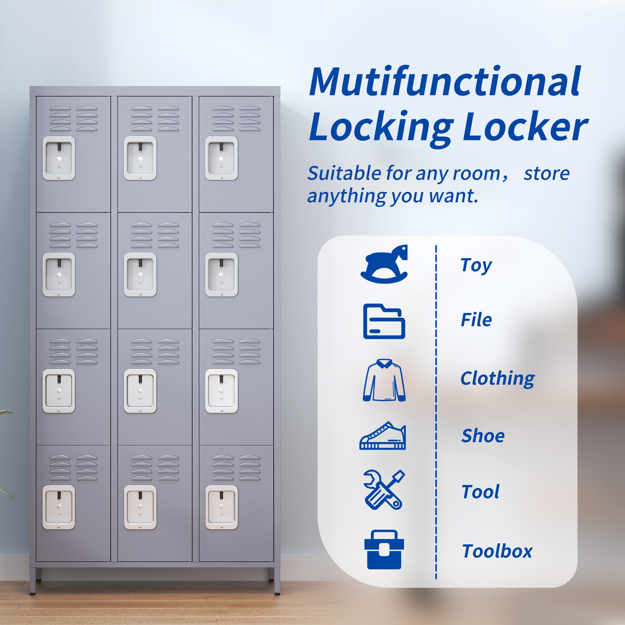 Siavonce FZ83056 Storage-Lockers - View #6