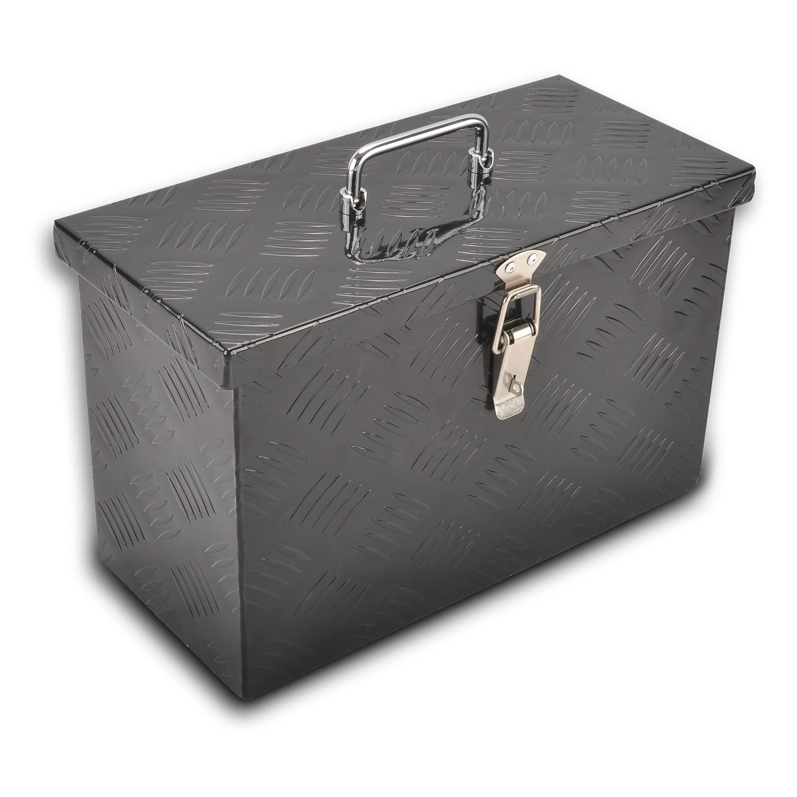 KIWDZFU 30 Inch Heavy Duty Aluminum Truck Bed Tool Box Black Waterproof ...
