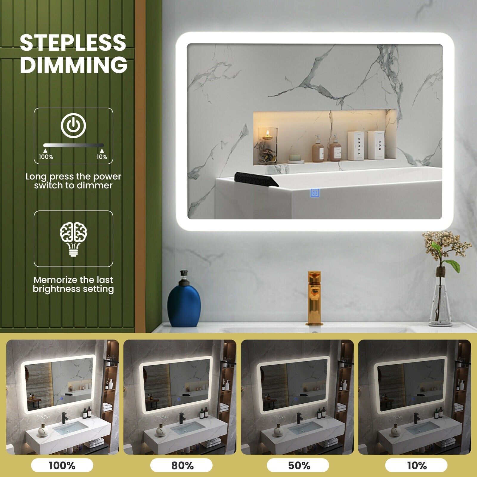 Slickblue D-CO-SU6367AB Framed-Bath-Mirrors - View #6