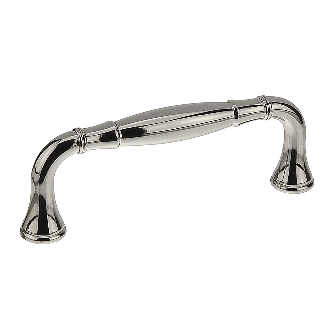 Richelieu BP79096180 Candiac 3-3/4-in , 96mm Center to Center Polished Nickel Cylindrical Handle Drawer Pull