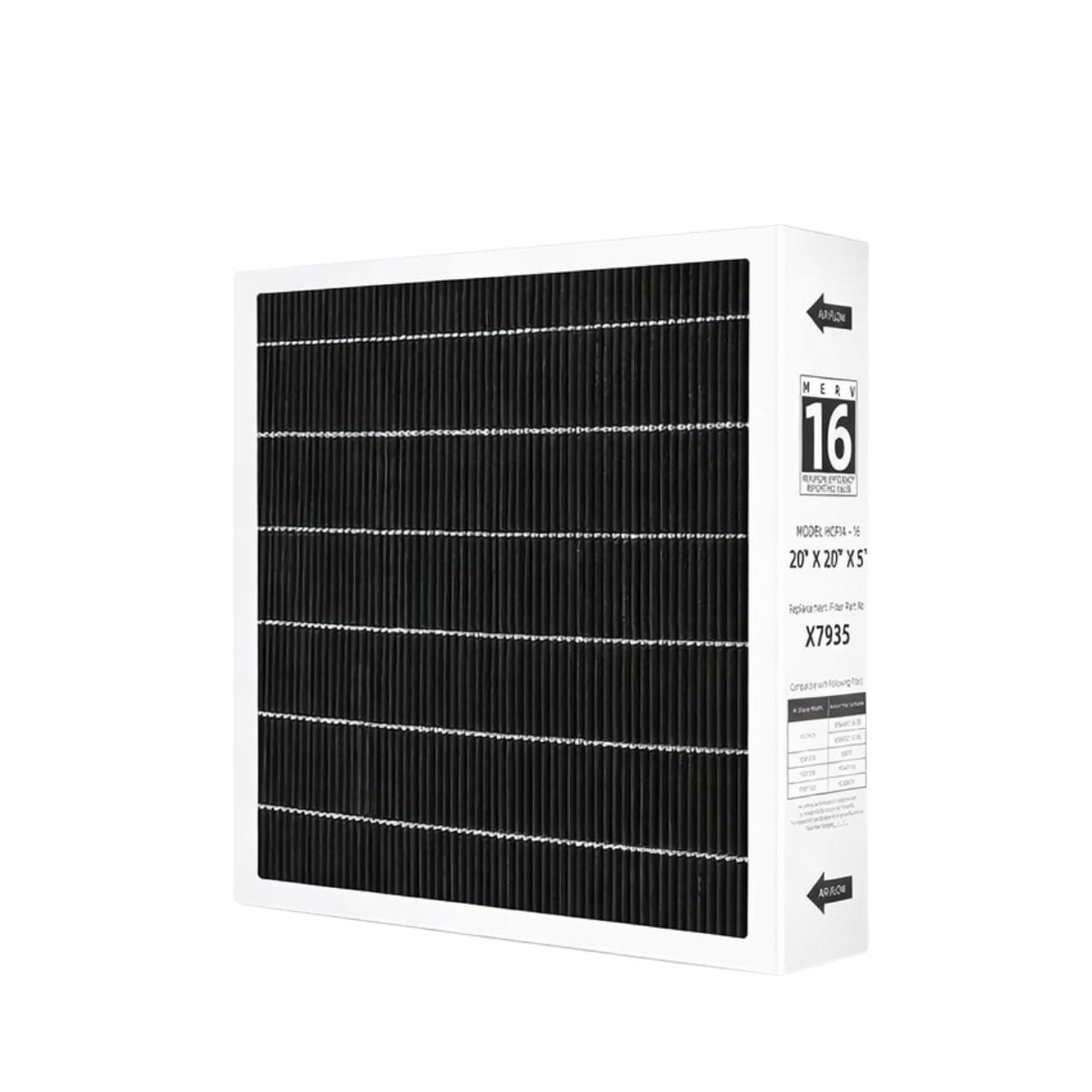 Nispira Furnace Air Filter Replacement 20x20x5 MERV 16 HVAC Air Filter for Lennox Healthy Climate X7935 HCC14 23 HCF14 16 Honeywell FC100A1011 FC200E1011 5 Inch 1 Pack #JAJ1111