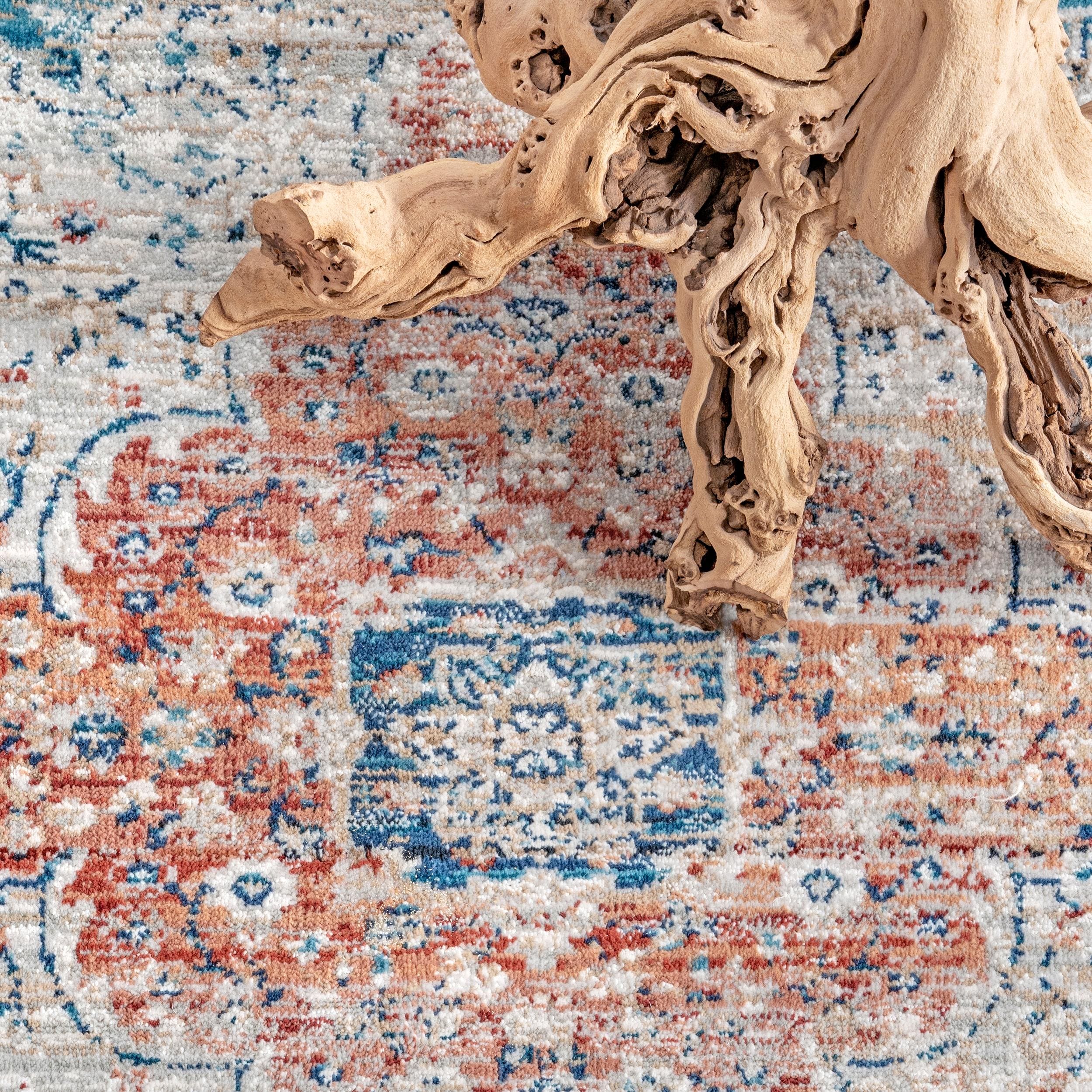 Elegant Black Synthetic 4' x 6' Stain-Resistant Area Rug