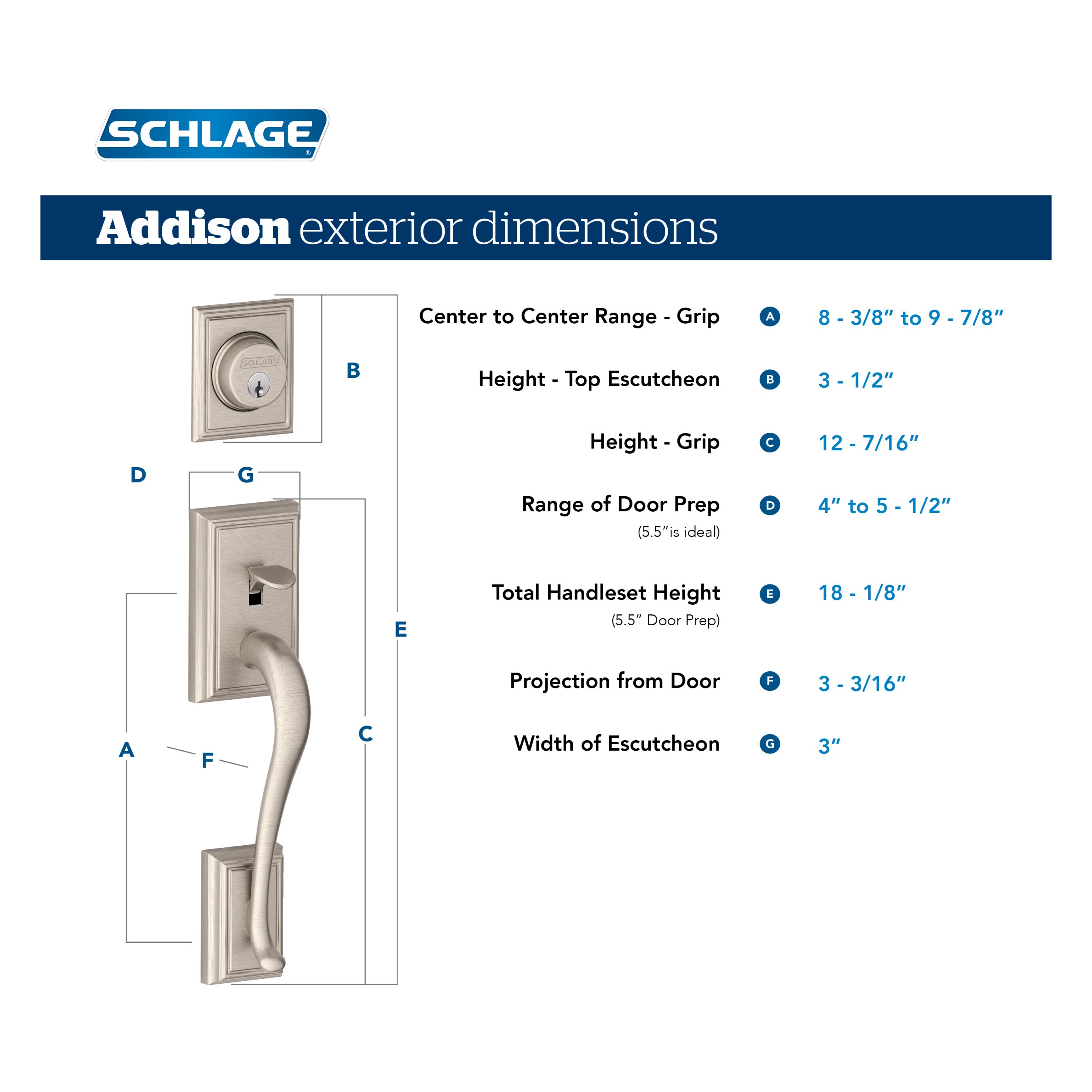 Schlage F60 G ADD 619 ACC handlesets - View #4