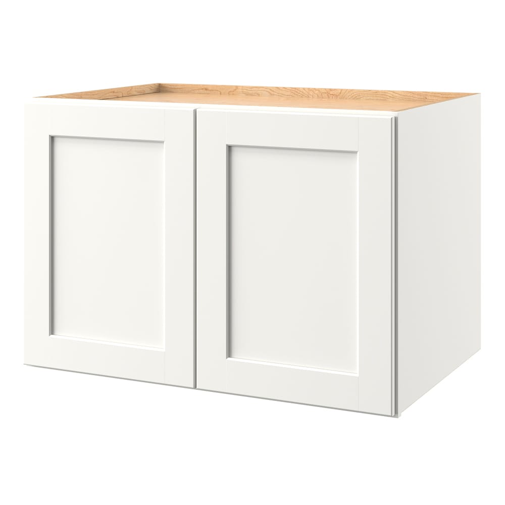 allen + roth 2373AV Aveley 36-in W x 24-in H x 24-in D Linen Wall Fully assembled Cabinet (Flat Panel Shaker)