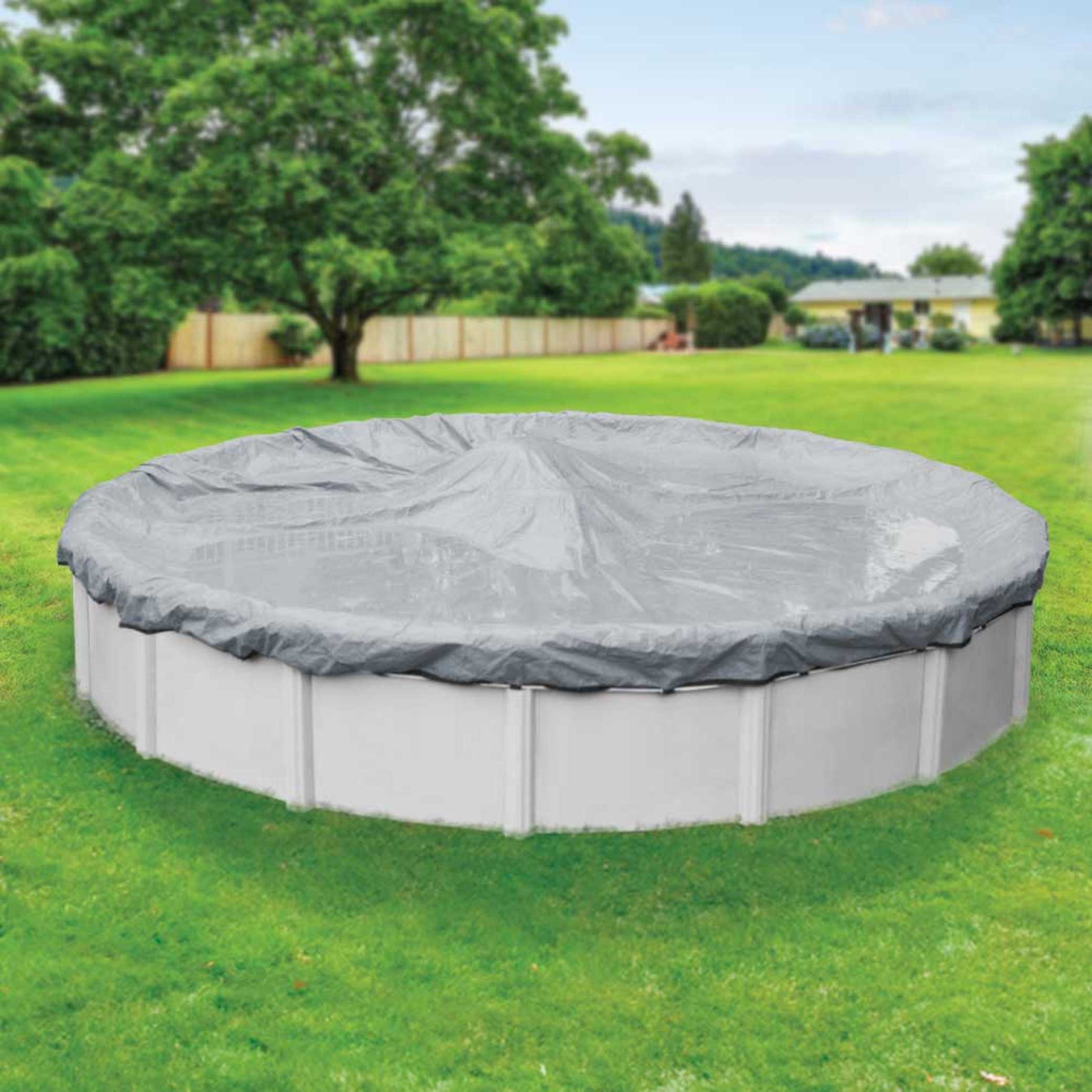 Pool Mate 3012-4-PM 12-ft x 12-ft Premium Polyethylene Winter Rectangle Pool Cover