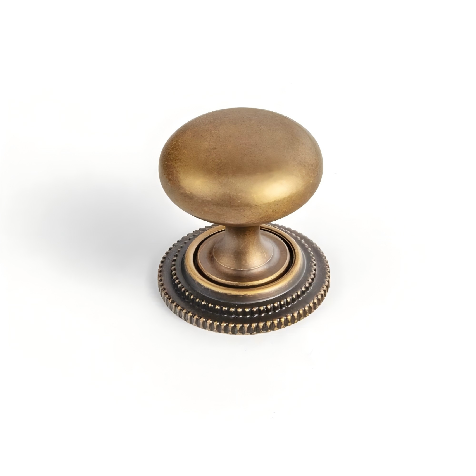 Miaokesen 8611GT-DK-DP-E32 1-3/16-in Antique Brass Mushroom Classic Cabinet Knob 6 -Pack