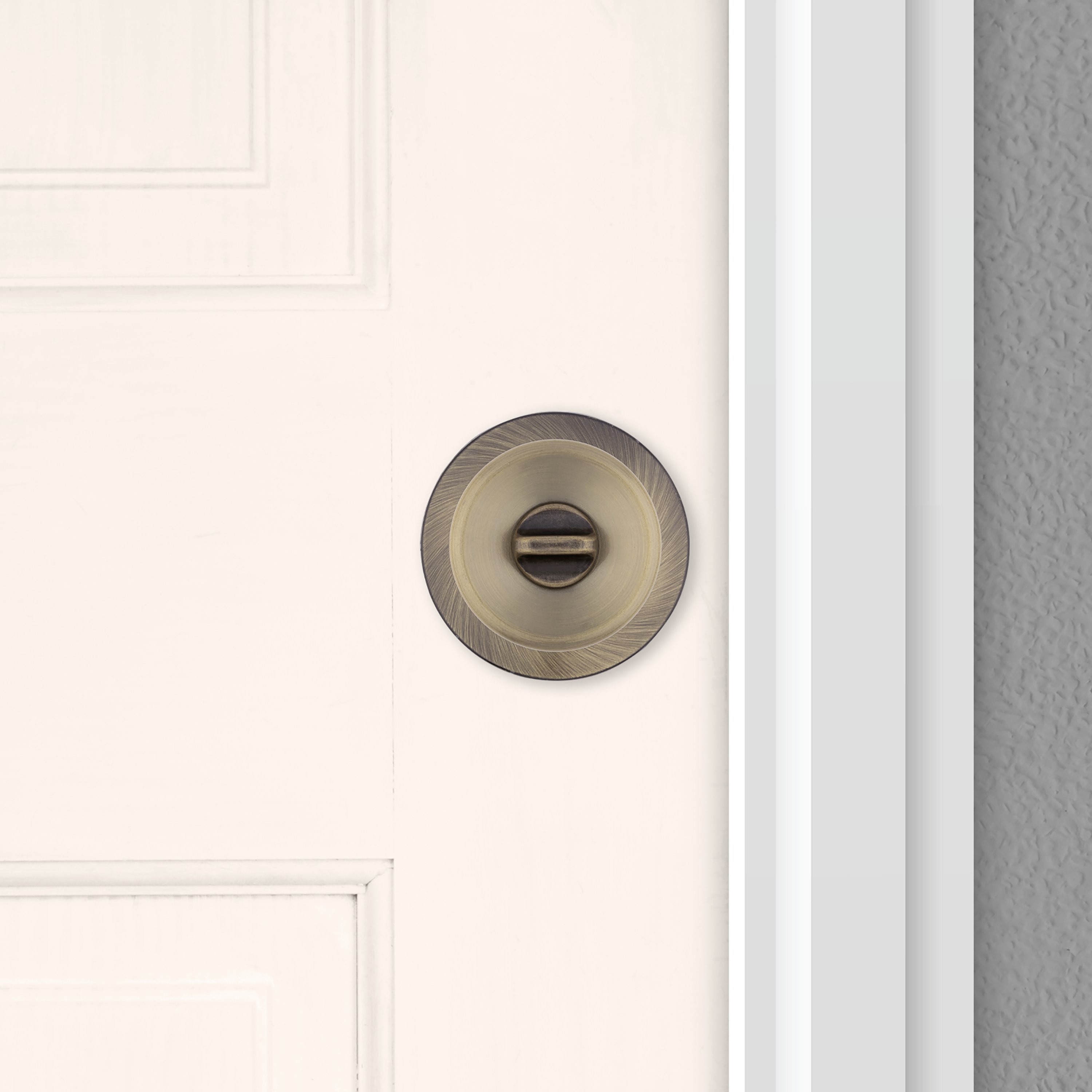 RELIABILT Gallo Antique Brass Interior Bed/Bath Privacy Door Knob in the  Door Knobs department at
