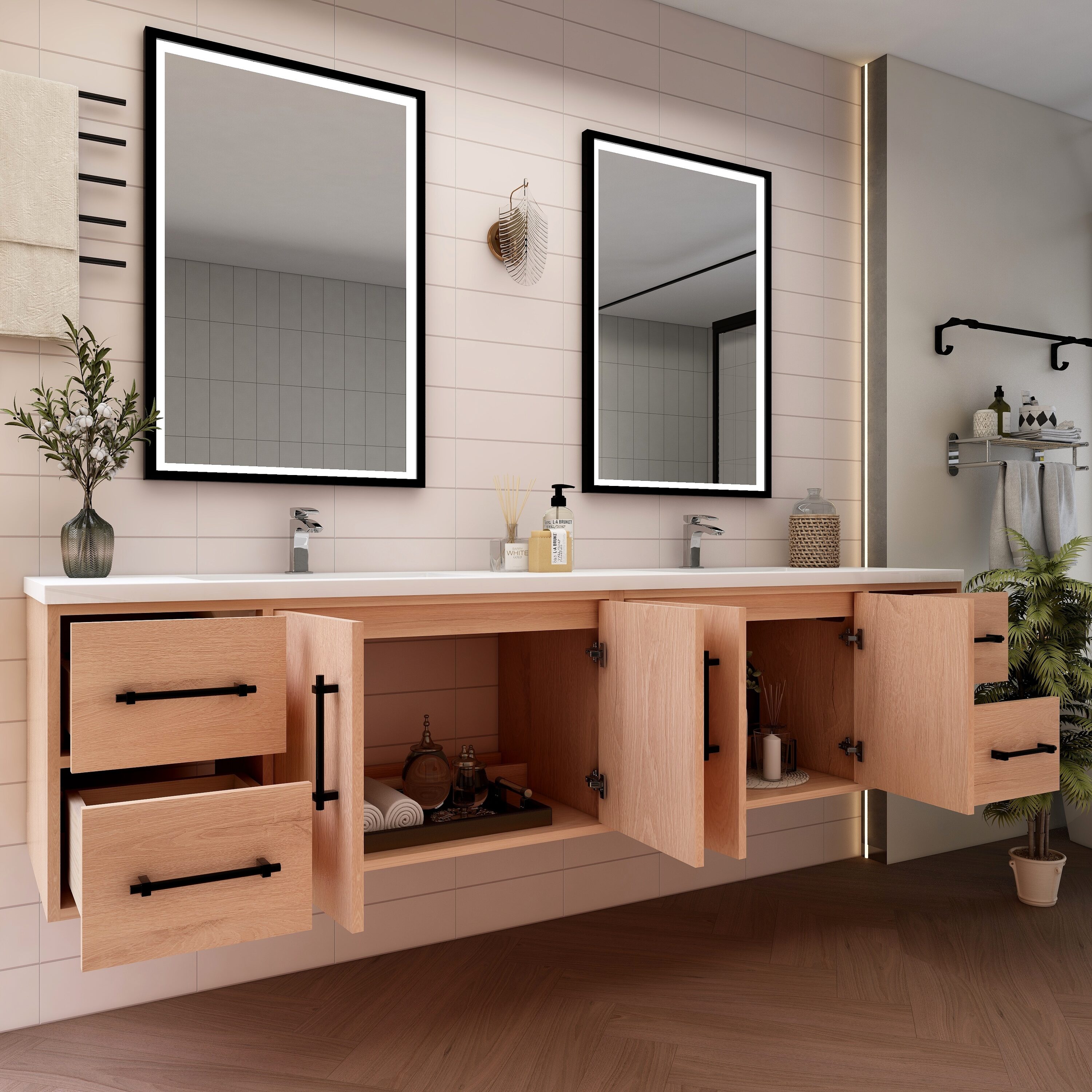 BV Better Vanity VICTORIA84DWH-RO Bath-Vanity-Combo - View #4